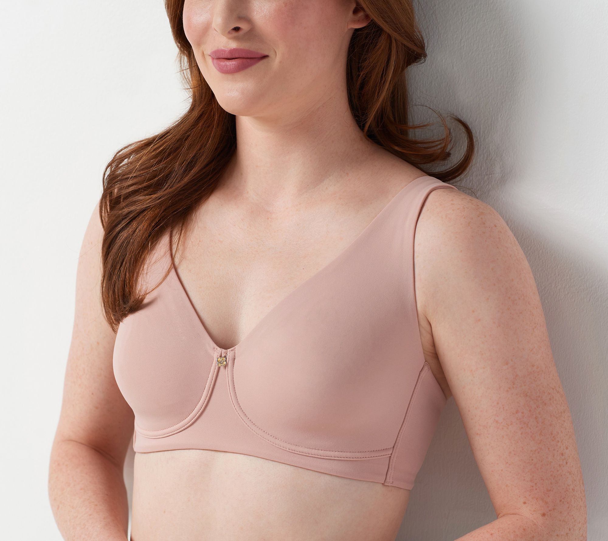 As Is Breezies Modern Micro Unlined Wirefree Support Bra 
