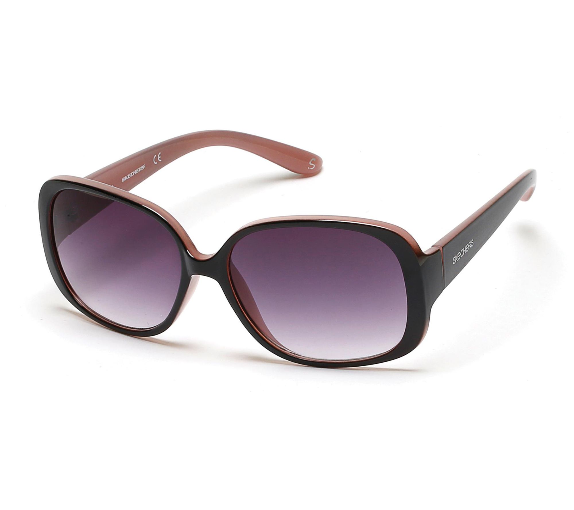 Skechers Women's Polarized Sunglasses - Shiny Black & Gradient 