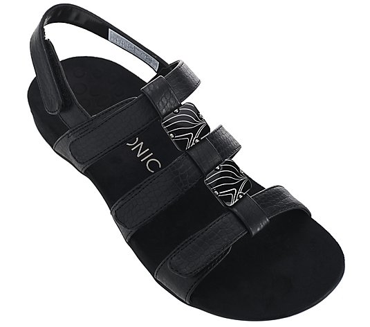 Vionic Adjustable Strap Sandals - Amber