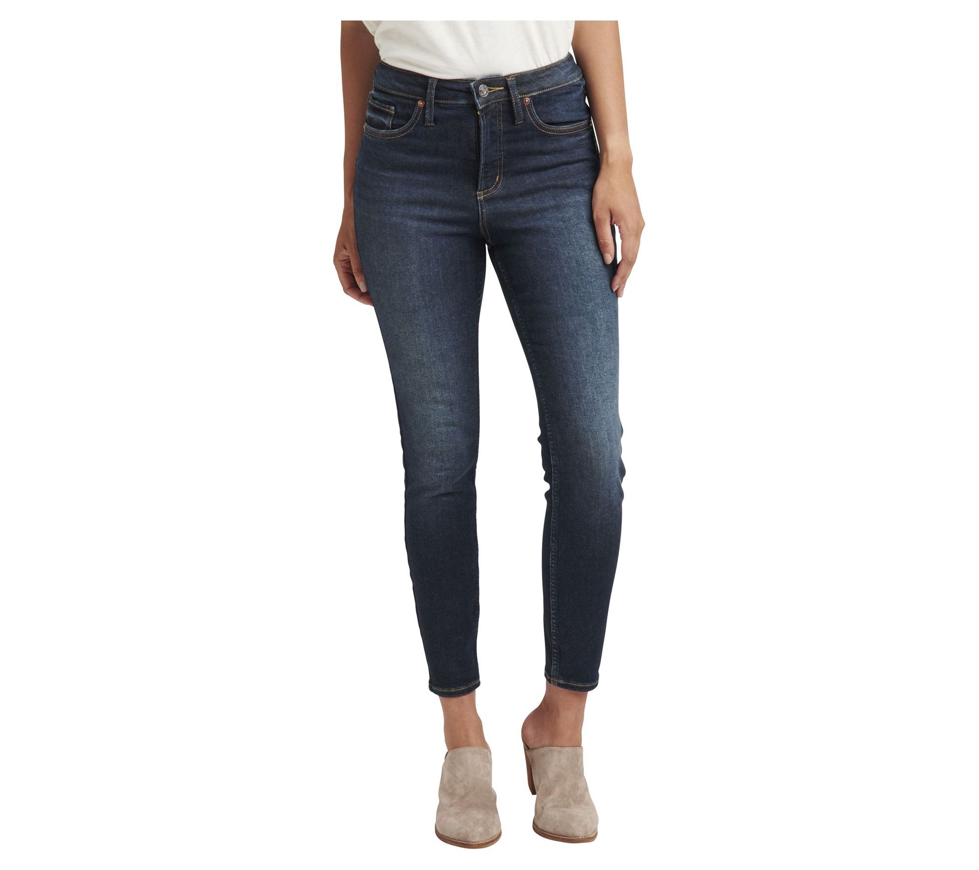 Silver Jeans Co. Infinite Fit High Rise SkinnyJeans-INF436 - QVC.com