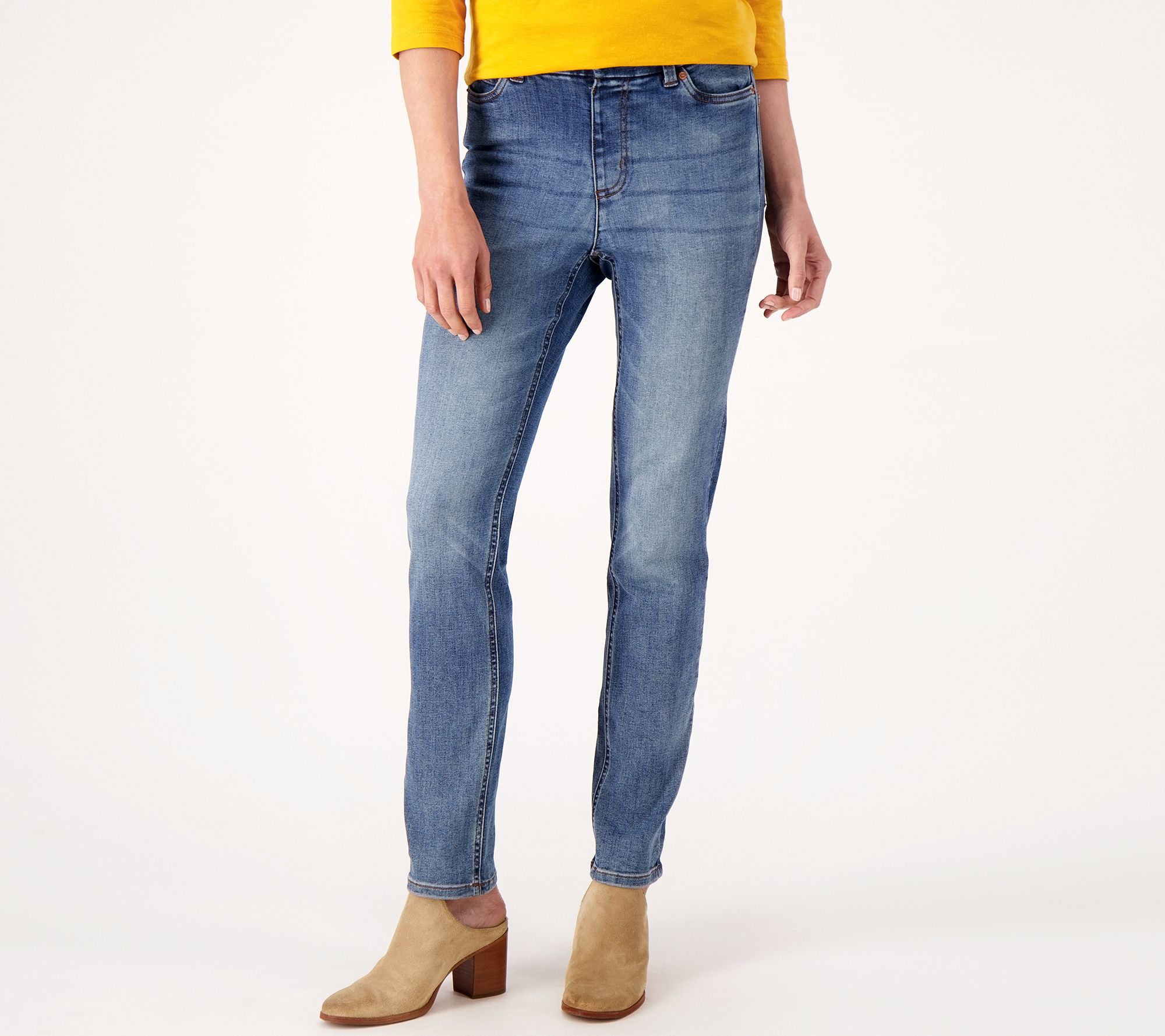 Denim & Co. Canyon Retreat Regular Easy Stretch Denim Jean