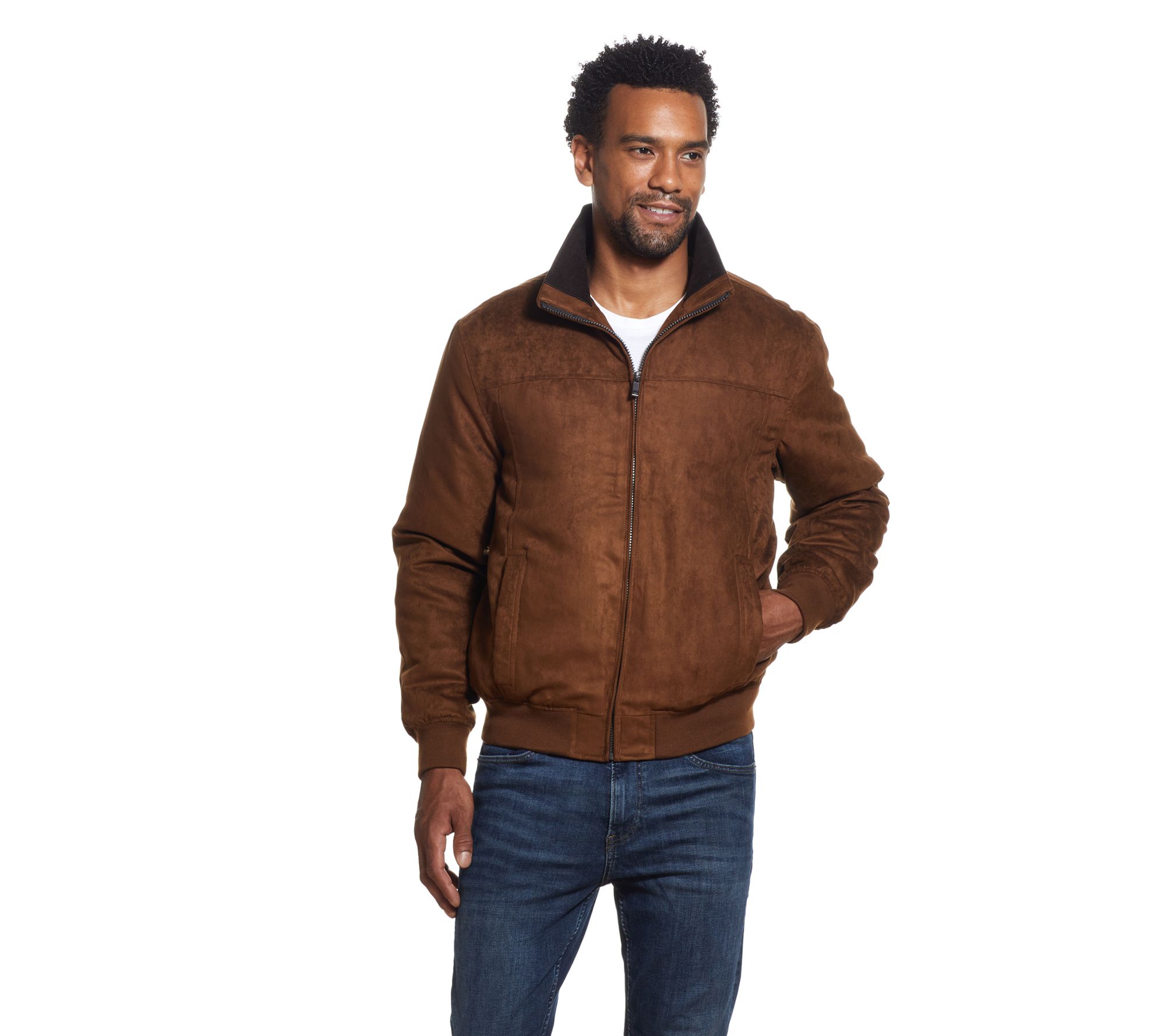 Weatherproof Men's Microsuede Bomber