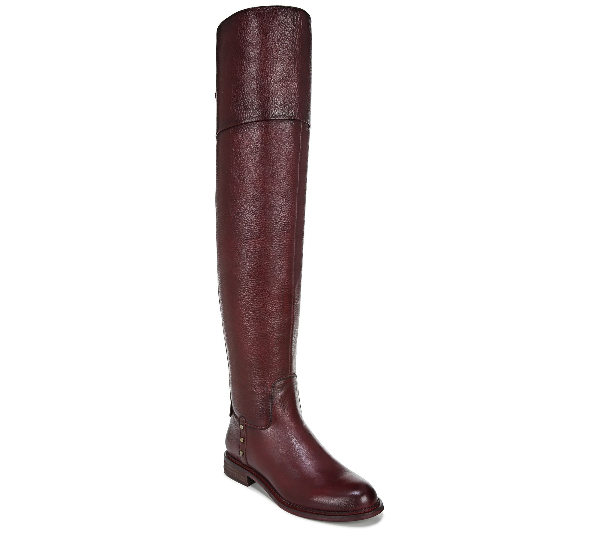 Franco Sarto Leather Over-The-Knee Boots - Haleen - QVC.com