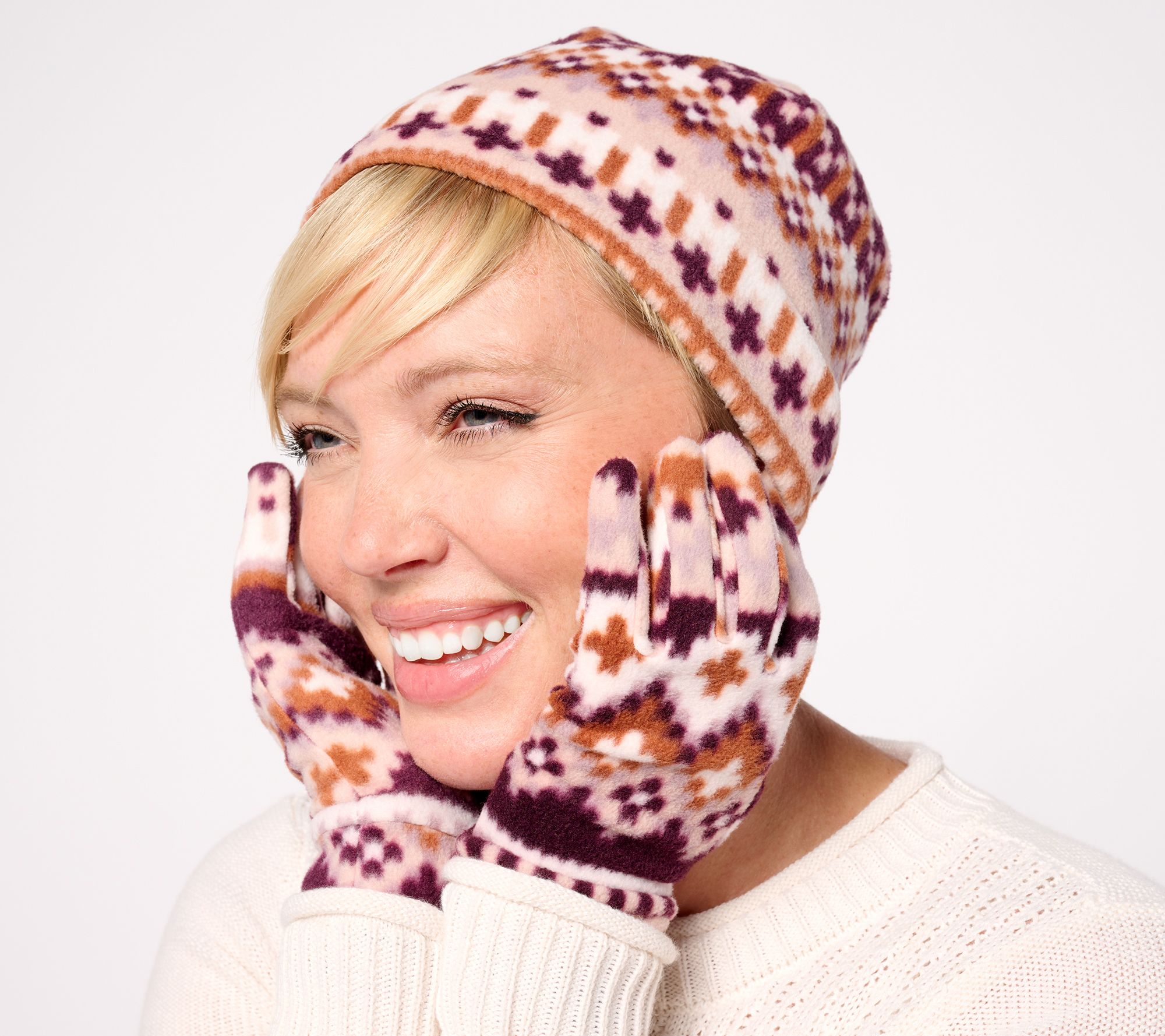 Cuddl Duds Fleece Hat & Glove Set