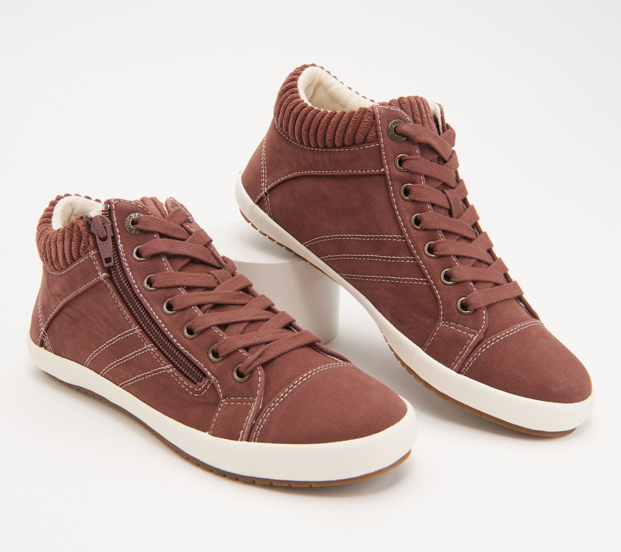 Taos Vintage Canvas Lace-Up Sneakers - Startup - QVC.com