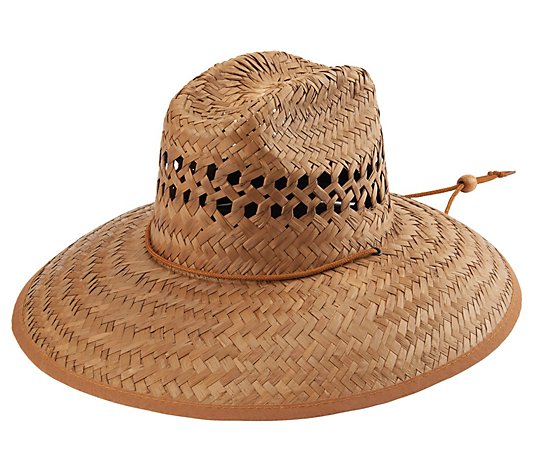 San Diego Hat Co. Unisex Palm Straw Lifeguard Hat