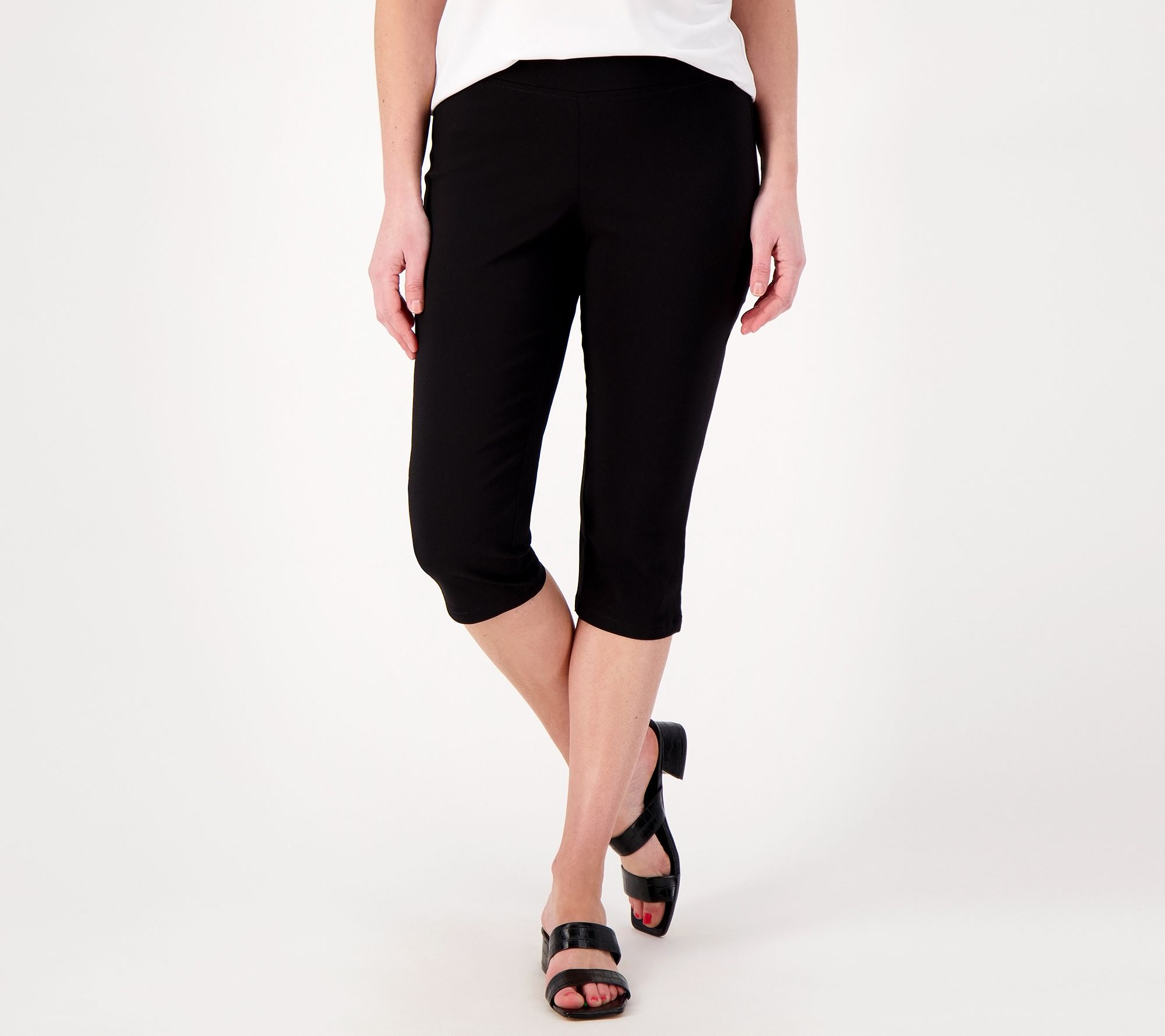 Belle by Kim Gravel Petite Citi Twill Capri Pants