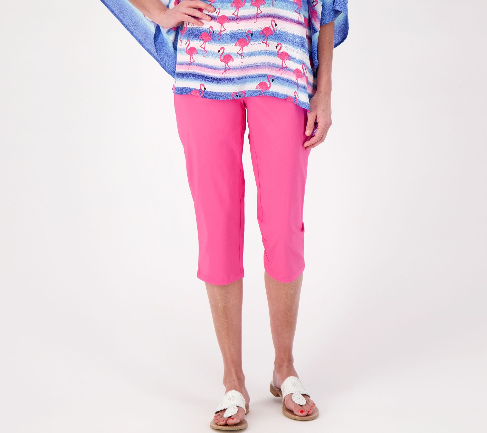 Belle by Kim Gravel Petite Citi Twill Capri Pants
