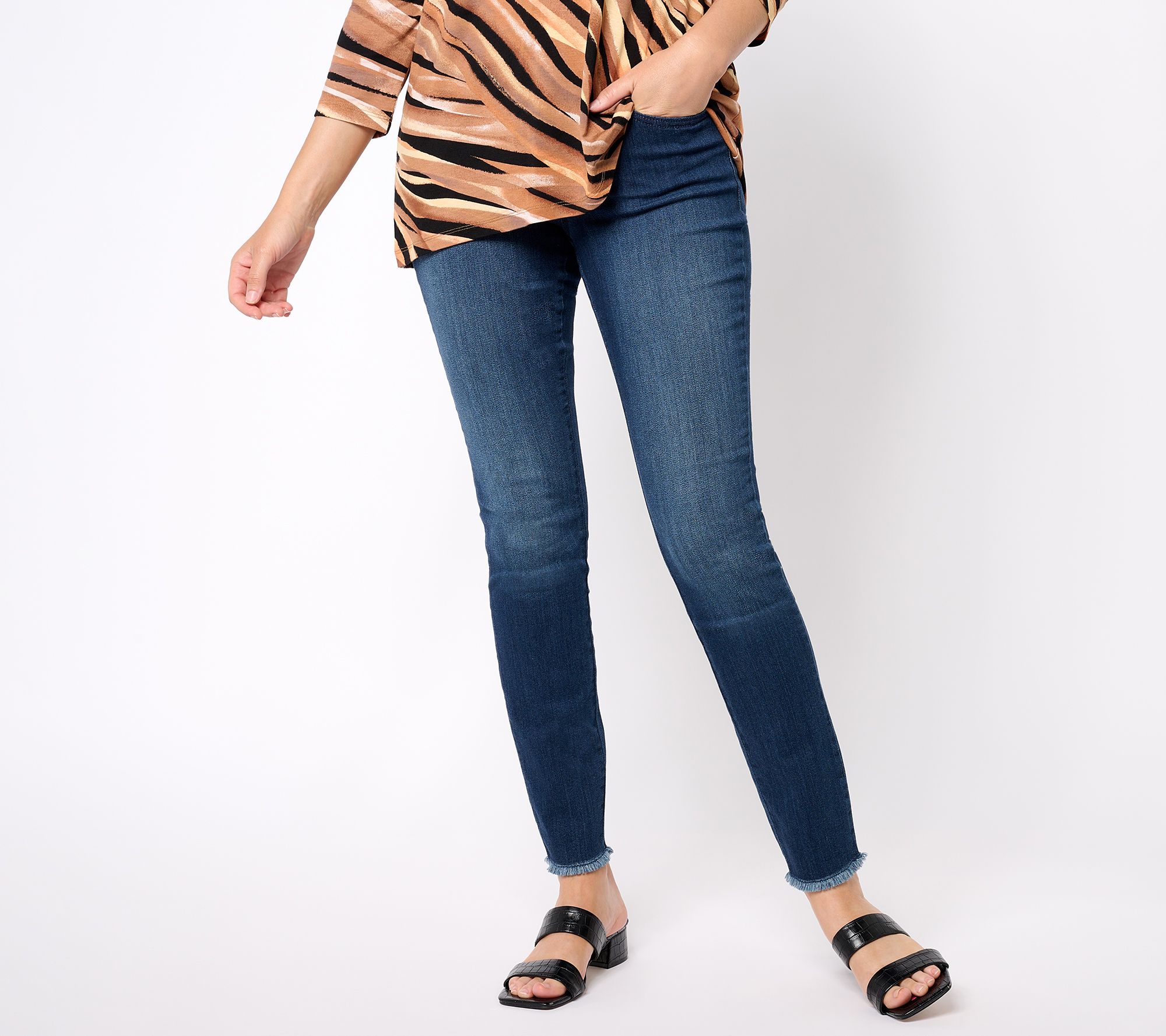 Belle by Kim Gravel Tall Primabelle Frayed Jeggings