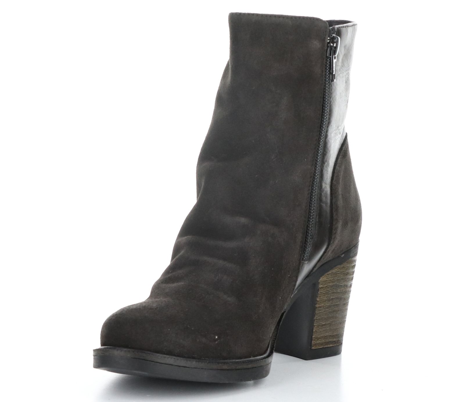 Bos. Co. Winter Suede Heeled Boots Bibos S QVC