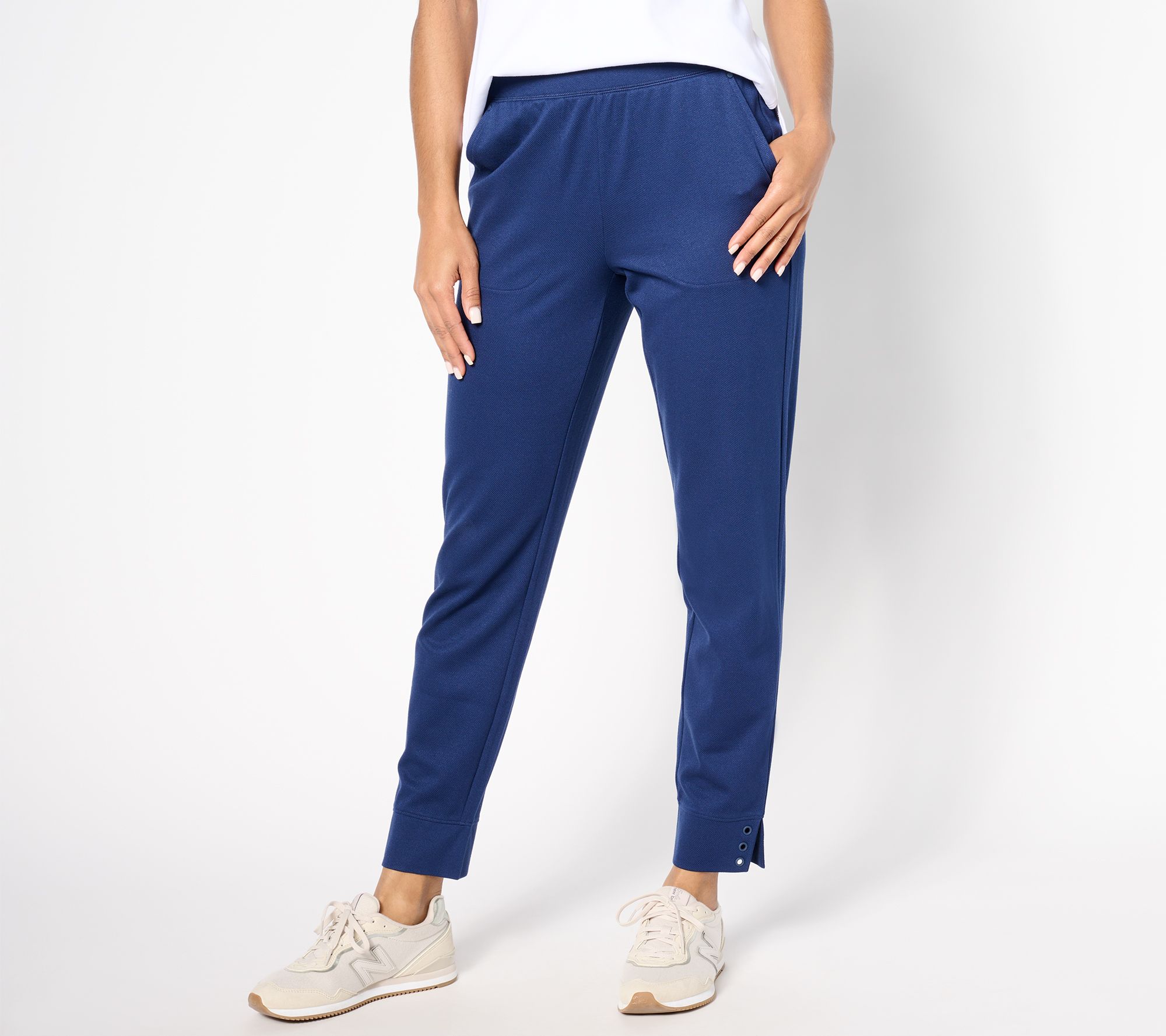 Sport Savvy Tapered Pant with Side Slit - QVC.com