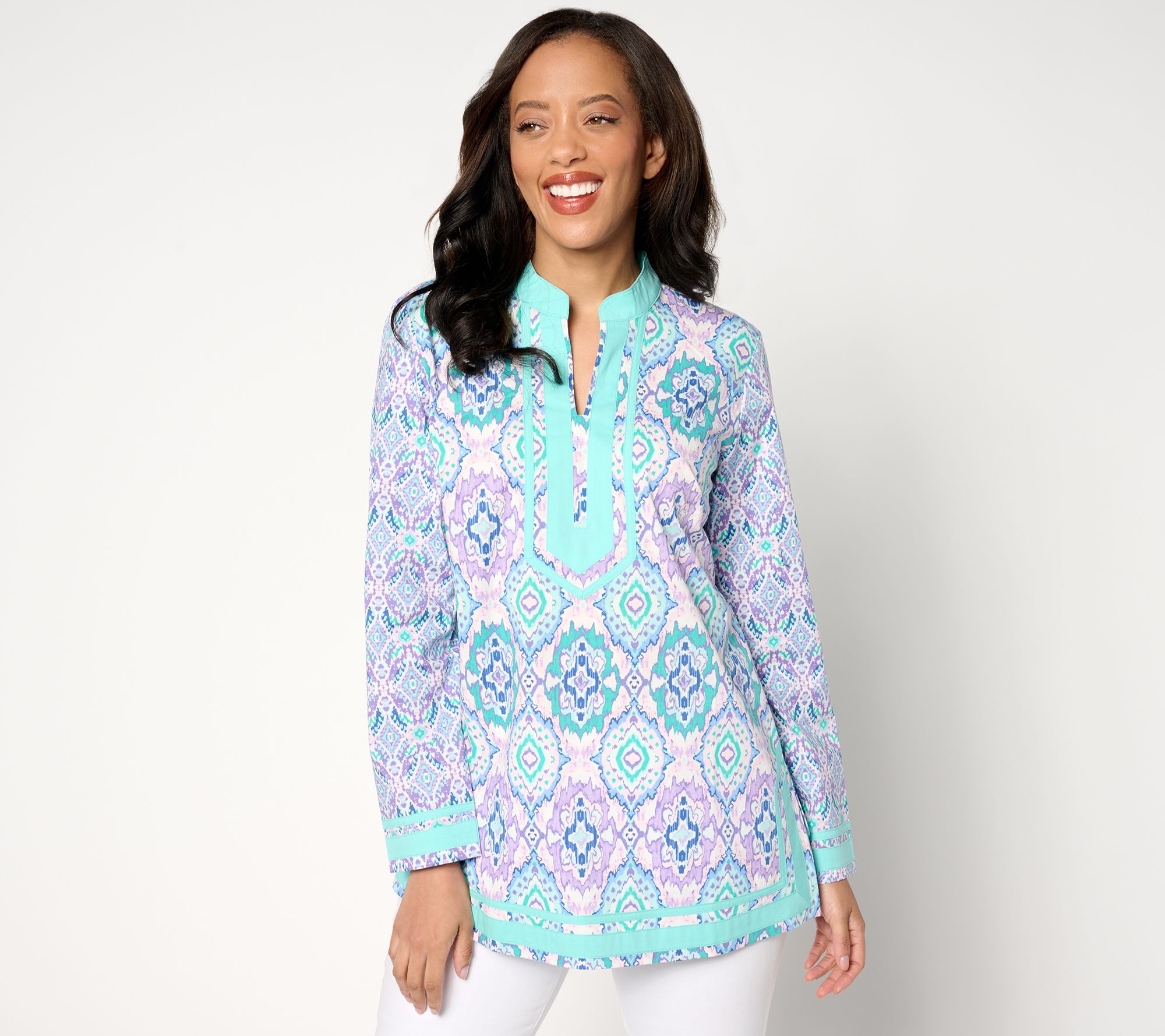 Bellisima by Kim Gravel Boutique Ribbon Trim Tunic