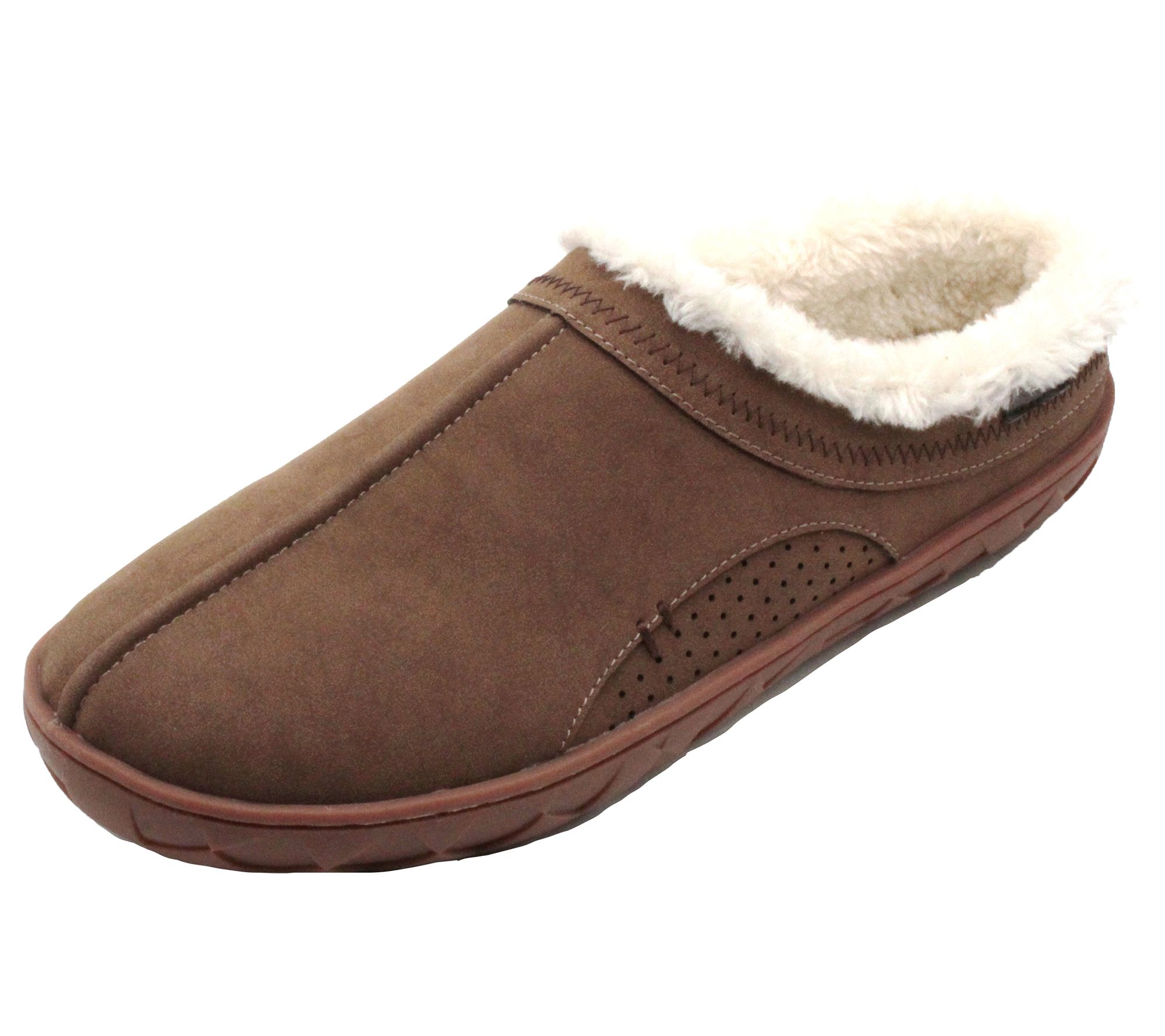 Flojos Unisex Faux Shearling Lined Slipper - Que - QVC.com