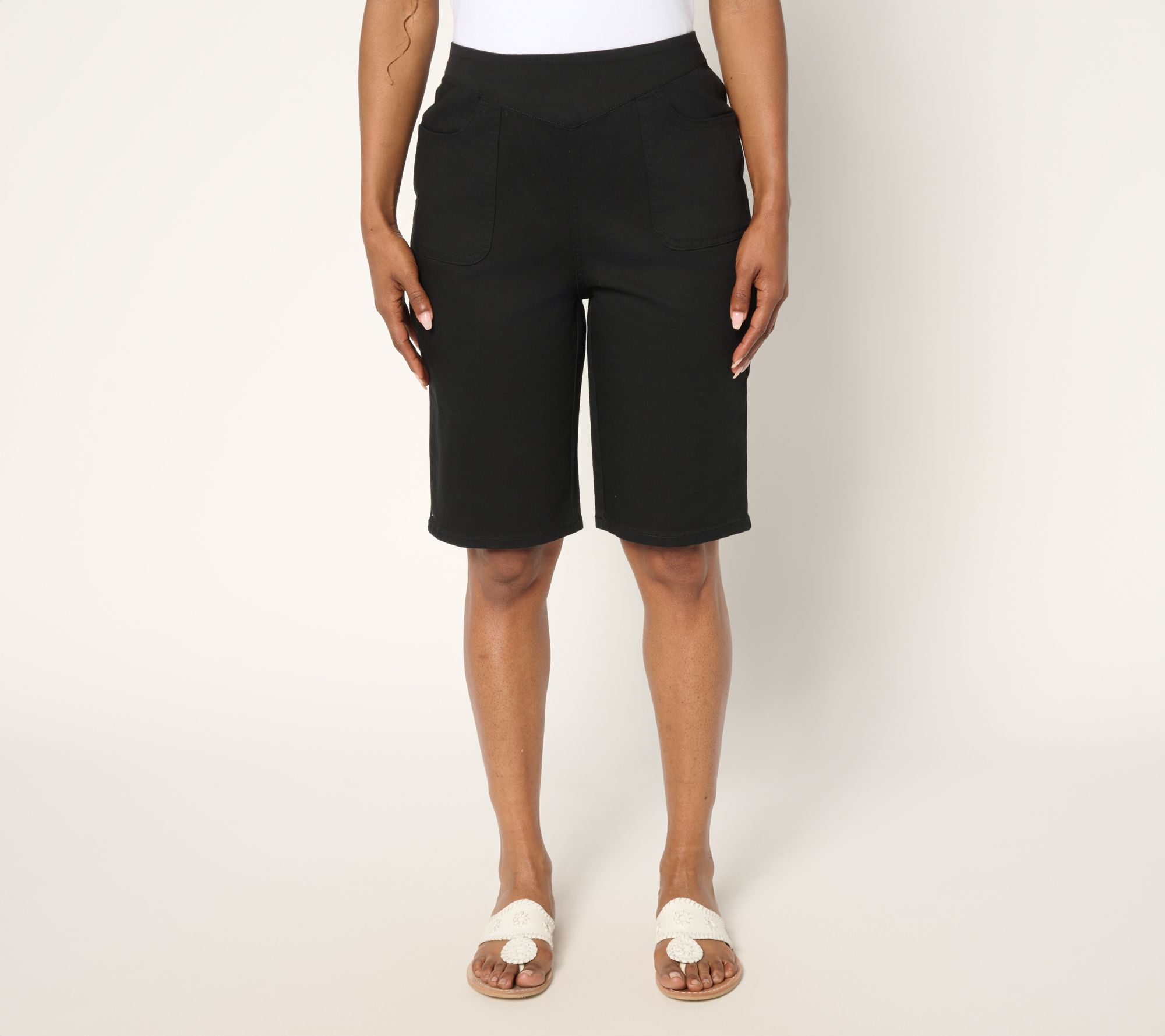 Denim & Co. Petite "How Timeless" Bermuda Short