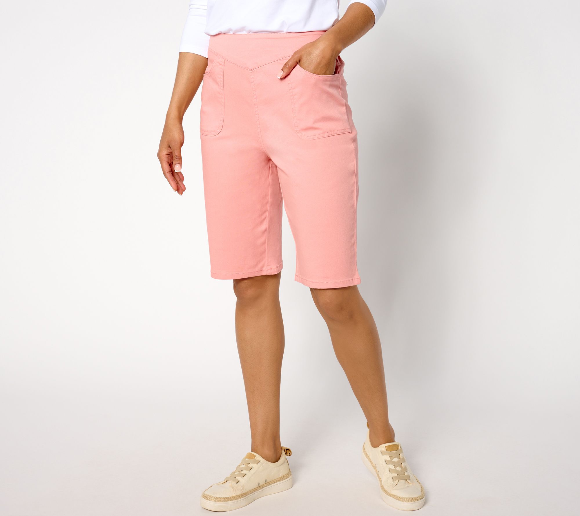 Denim & Co. Petite "How Timeless" Bermuda Short