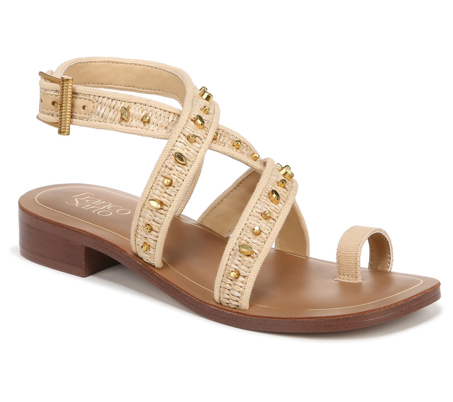 Qvc hot sale gold sandals