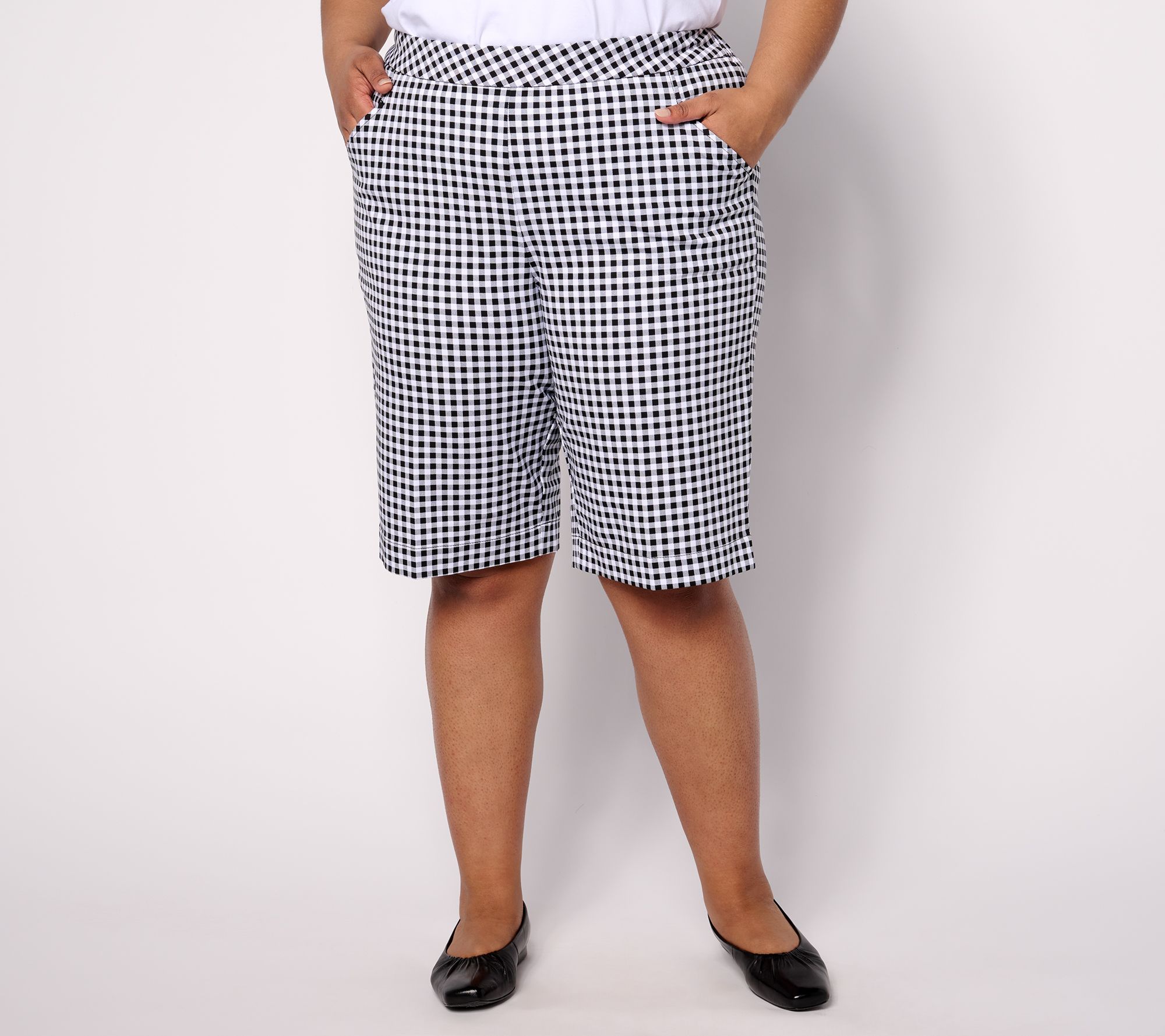 "As Is" Isaac Mizrahi Live! Regular 24/7 Stretch Choice of Print Shorts