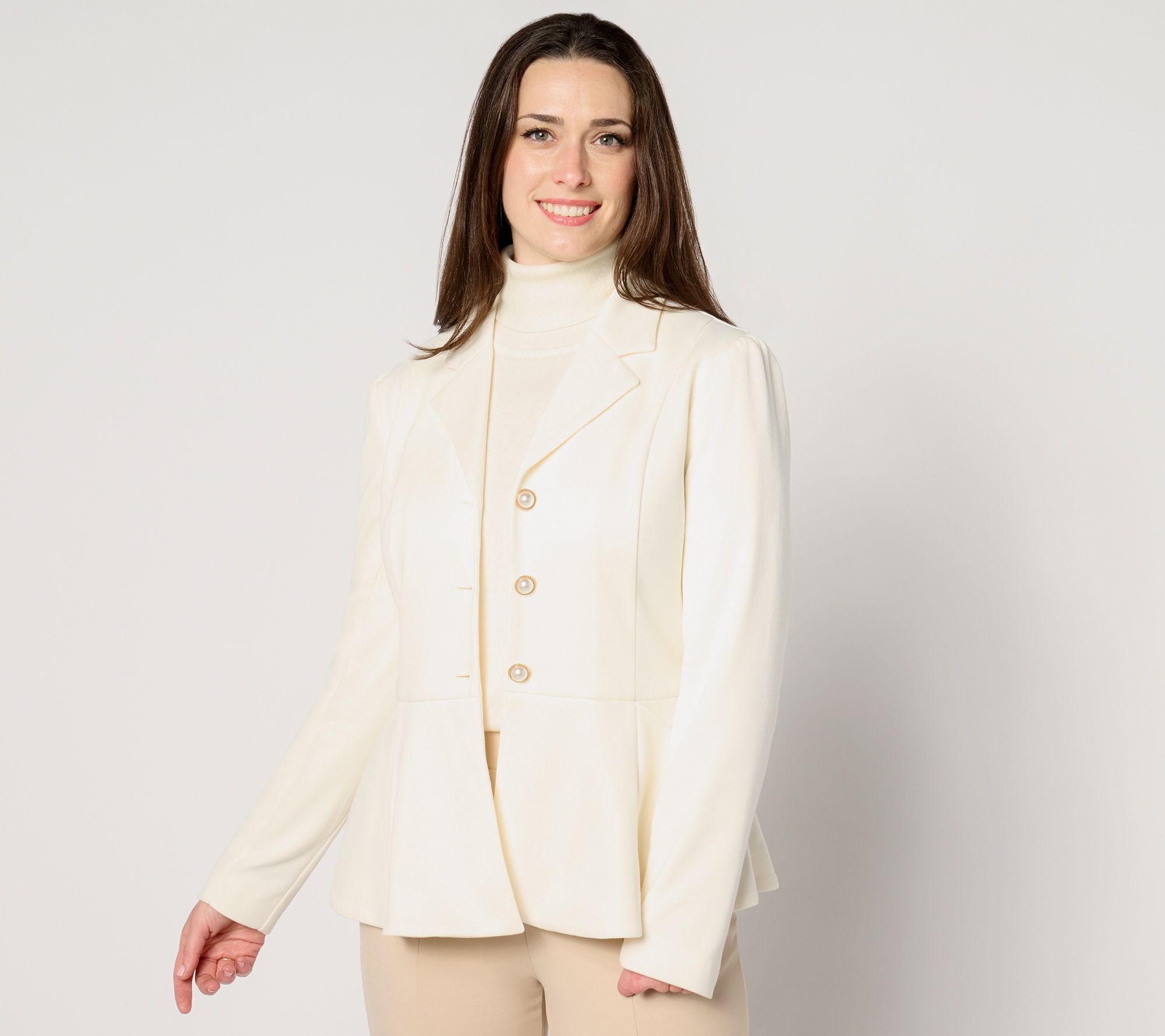 Studio Park X Jane Treacy Knit Peplum Jacket