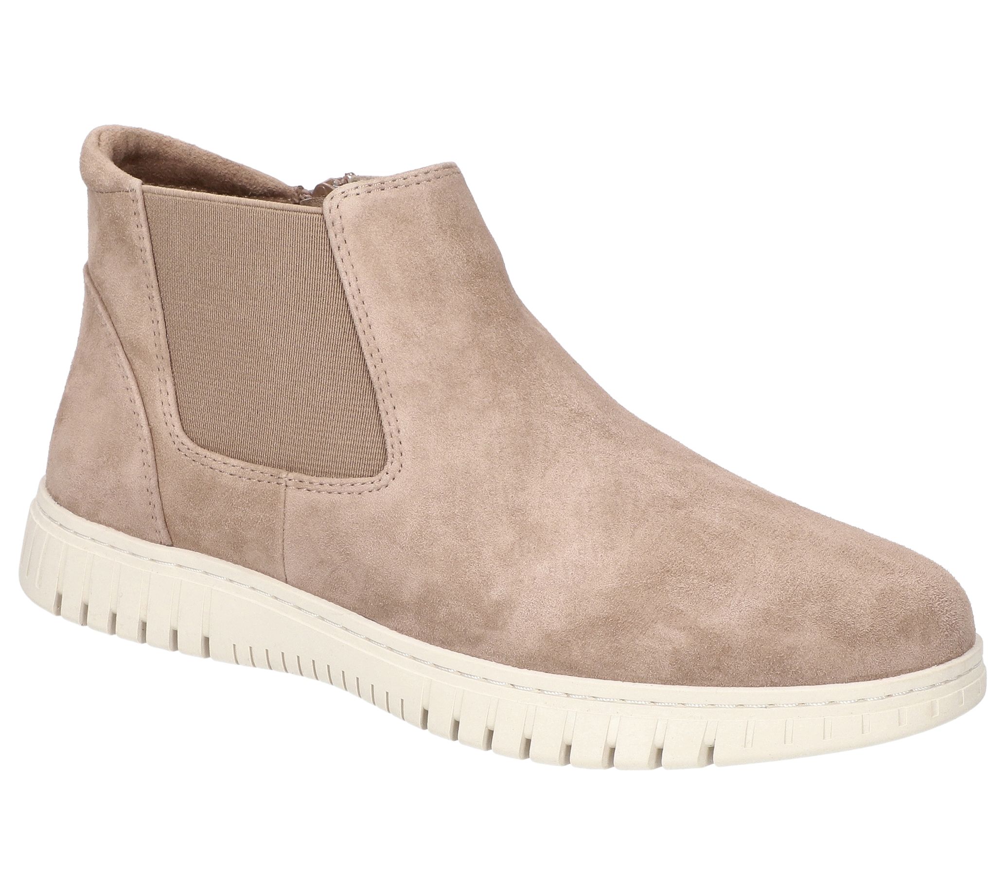 Bella Vita Suede/ Leather Chelsea Booties-Kingl y