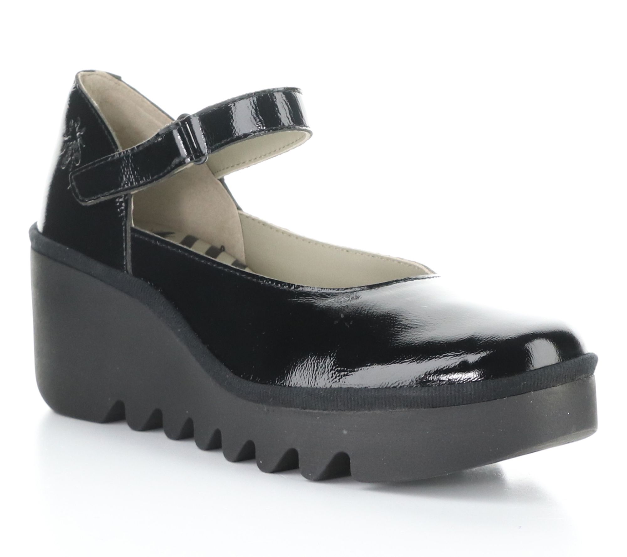 Fly London Patent Leather Wedge Mary Jane- Bawo