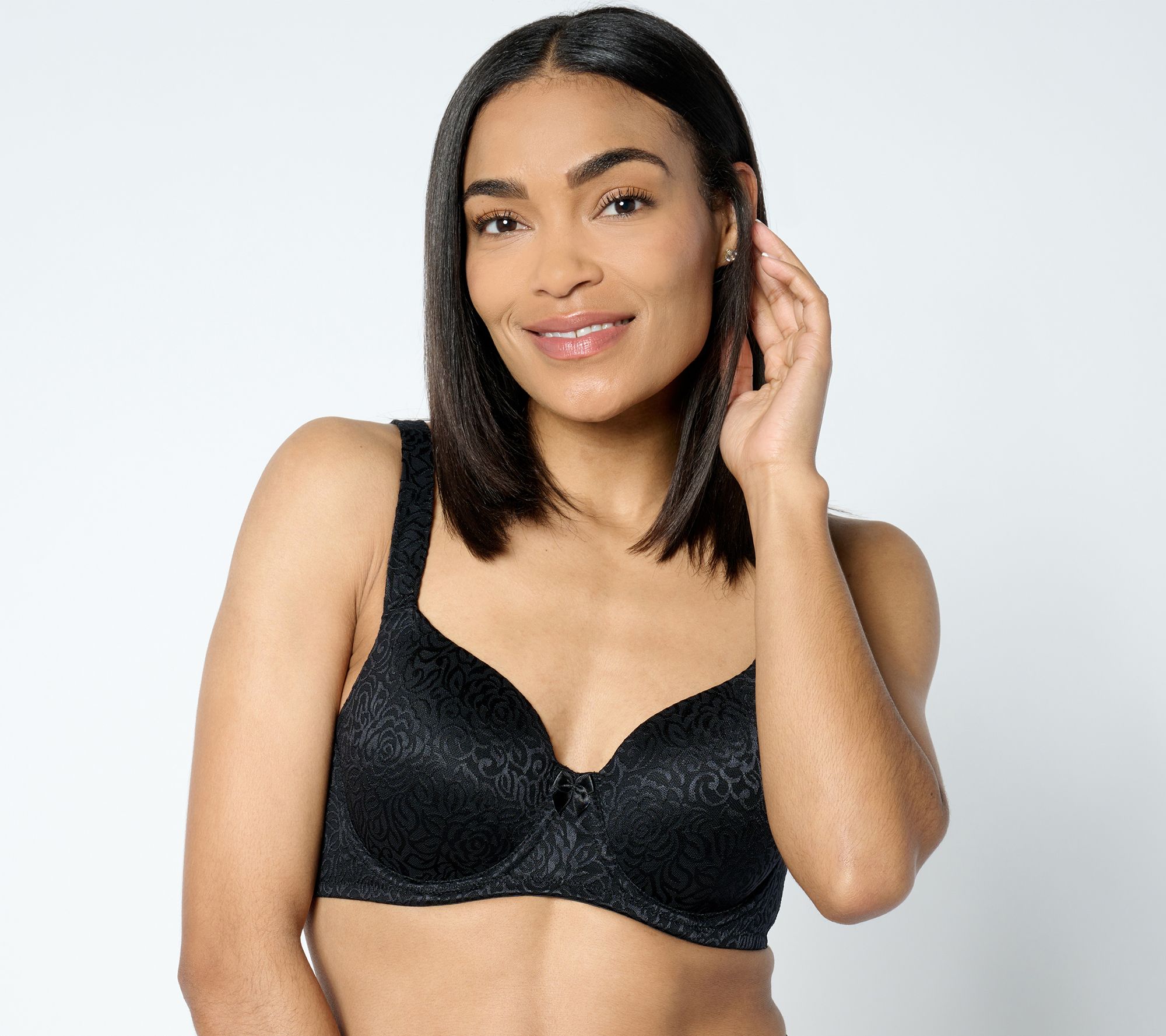 "As Is" Breezies Wild Rose Lace Contour Underwire Bra