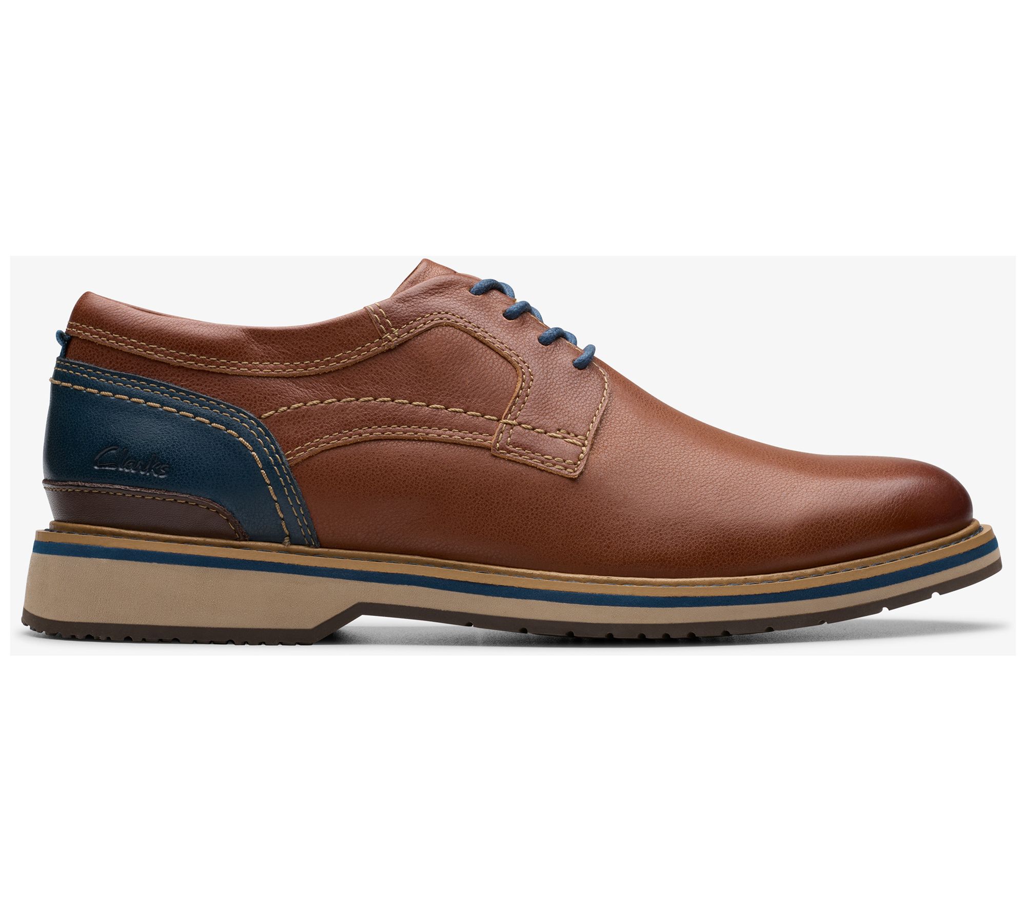 Clarks Men's Leather Slip-Resistant OxfordMonahan Plain
