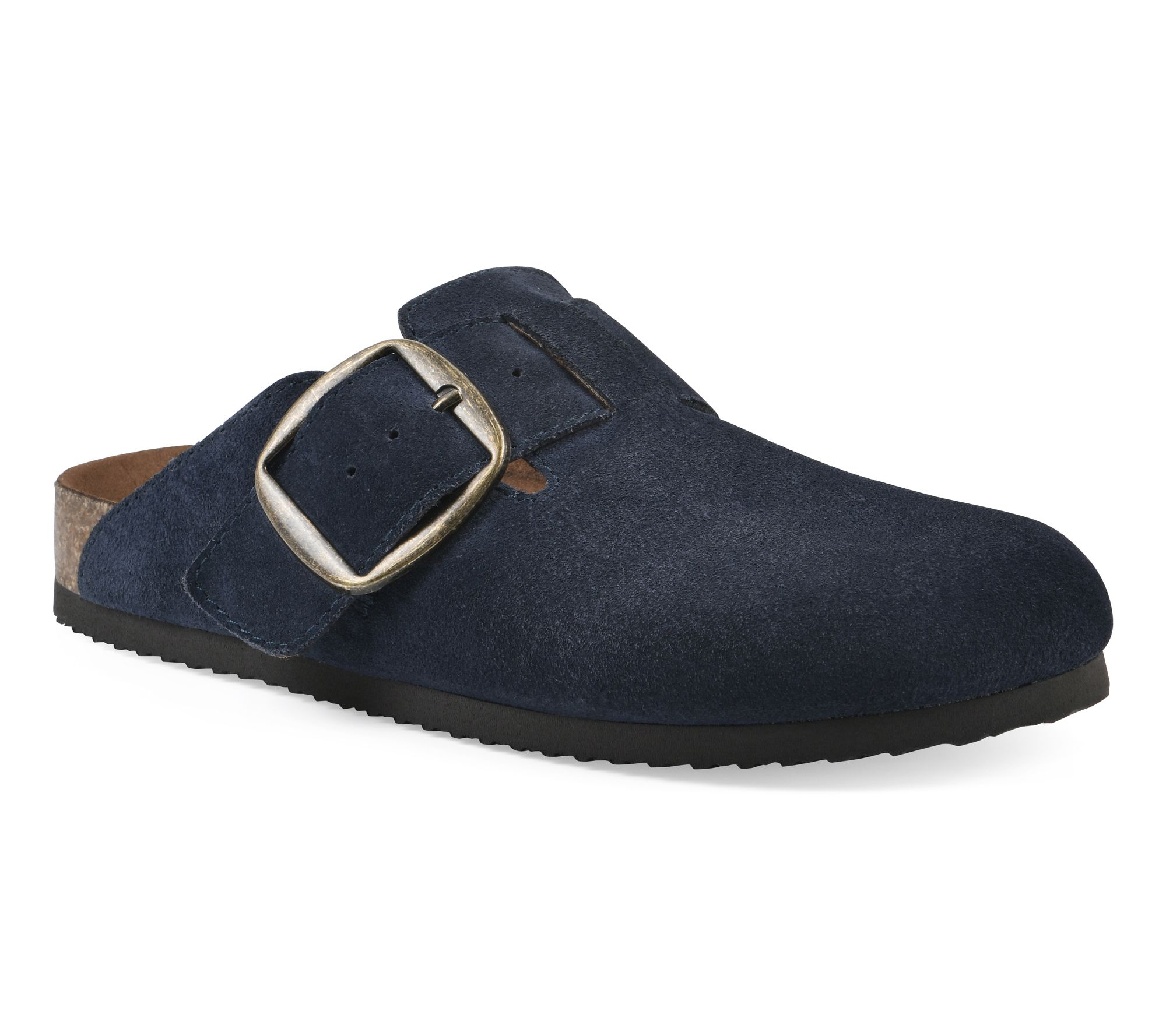White Mountain Suede Slip On Clog - Big Easy