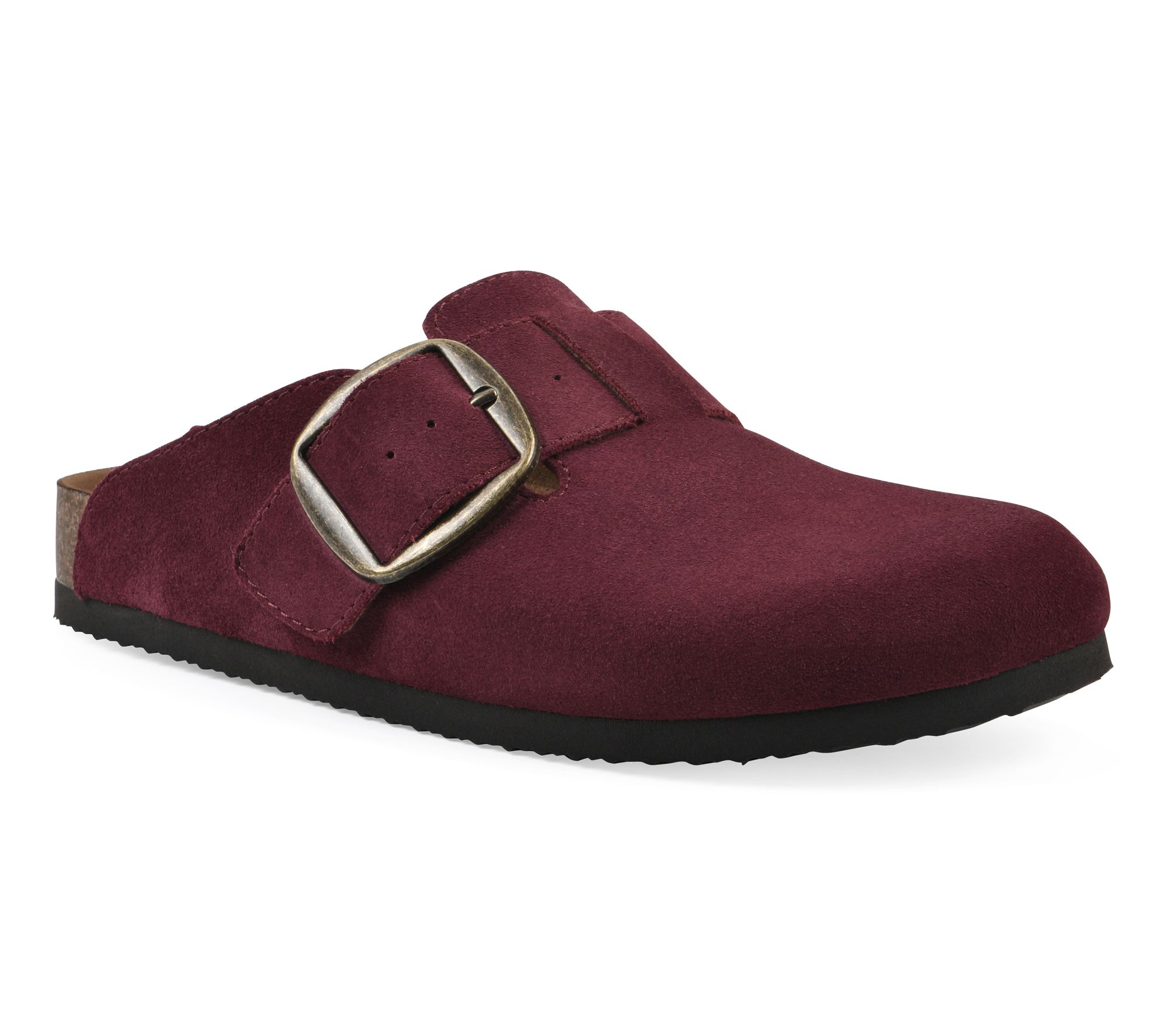White Mountain Suede Slip On Clog - Big Easy