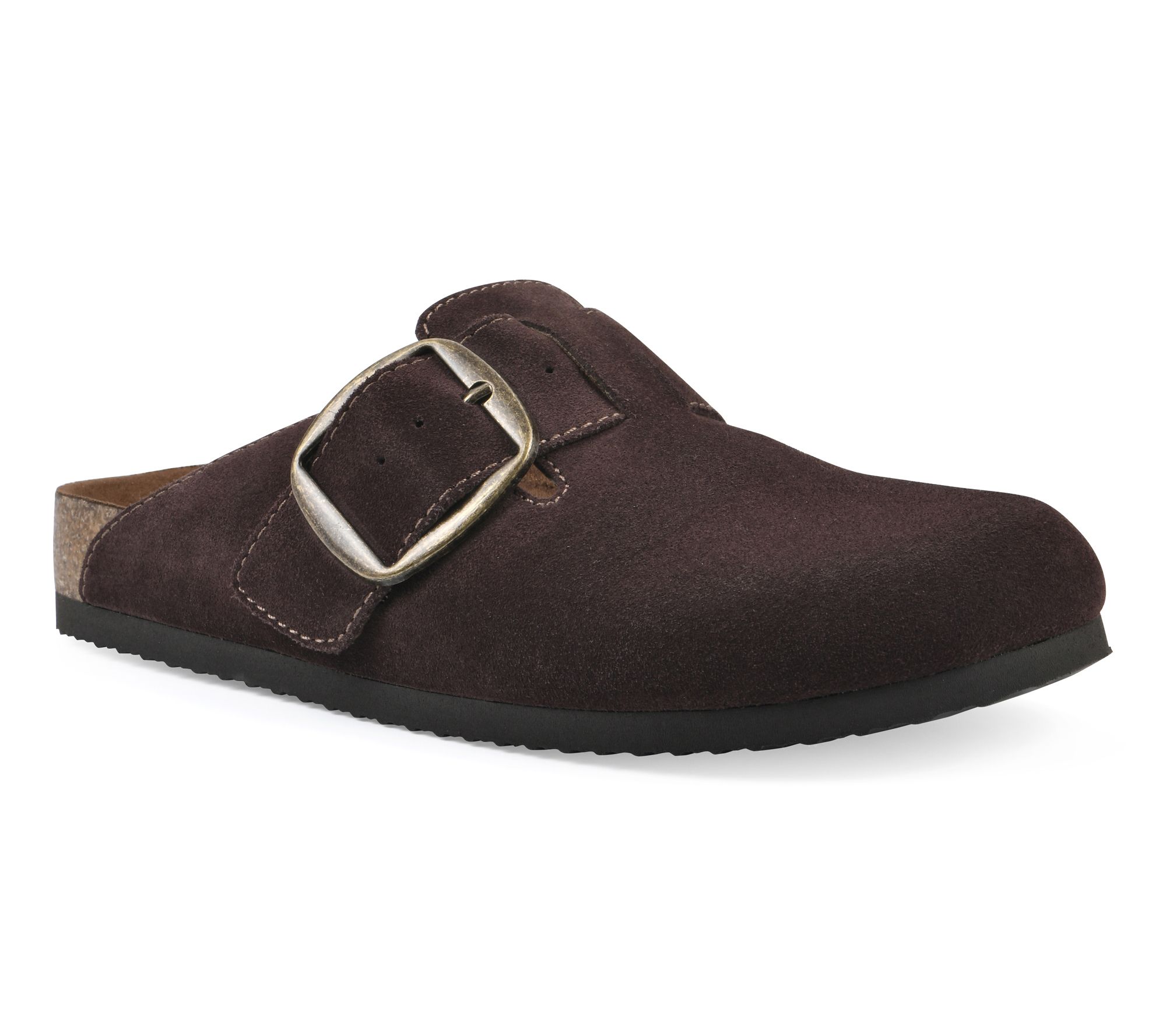 White Mountain Suede Slip On Clog - Big Easy