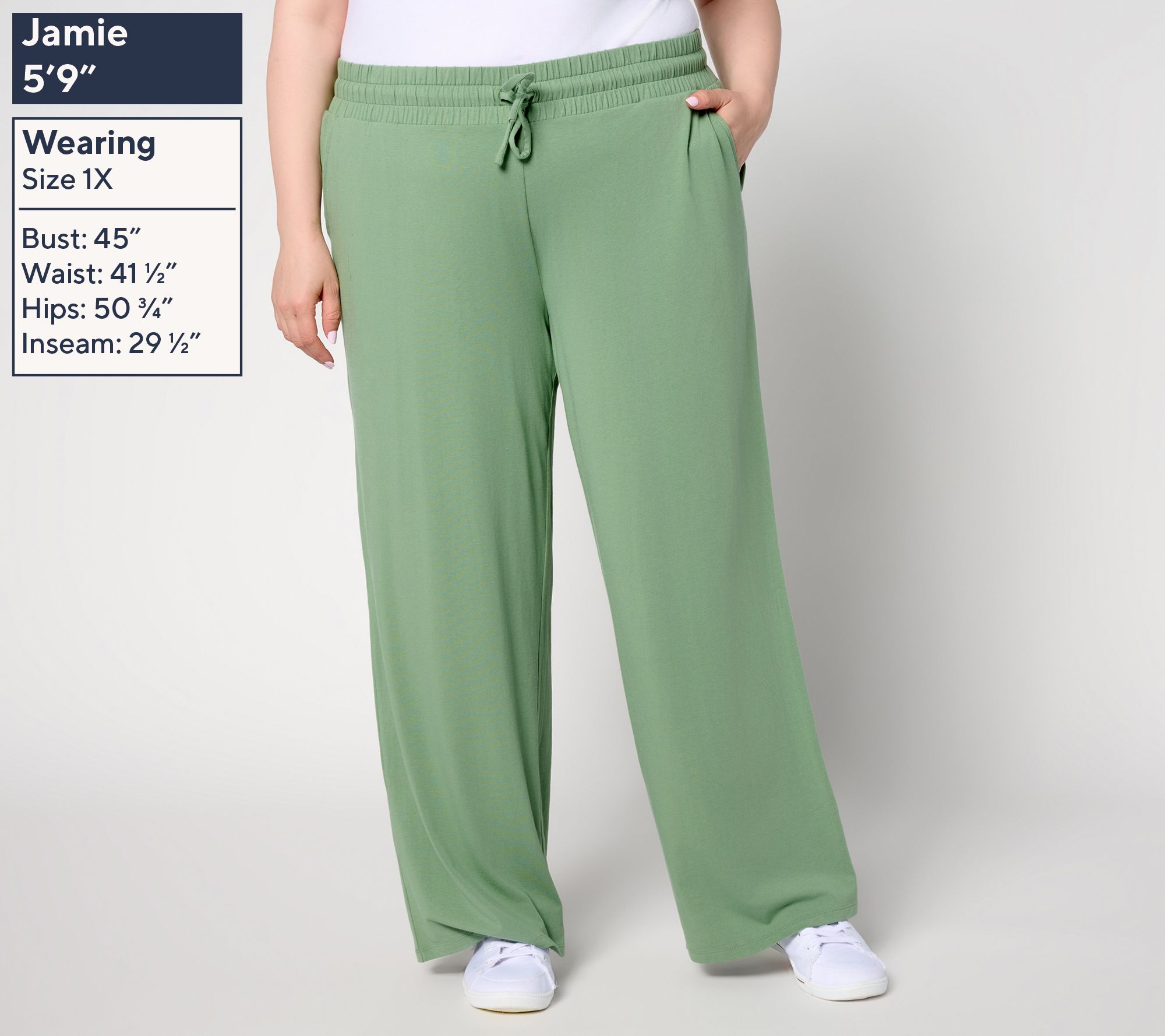 AnyBody Regular Cozy Knit 2-Pack Jogger and Full Length