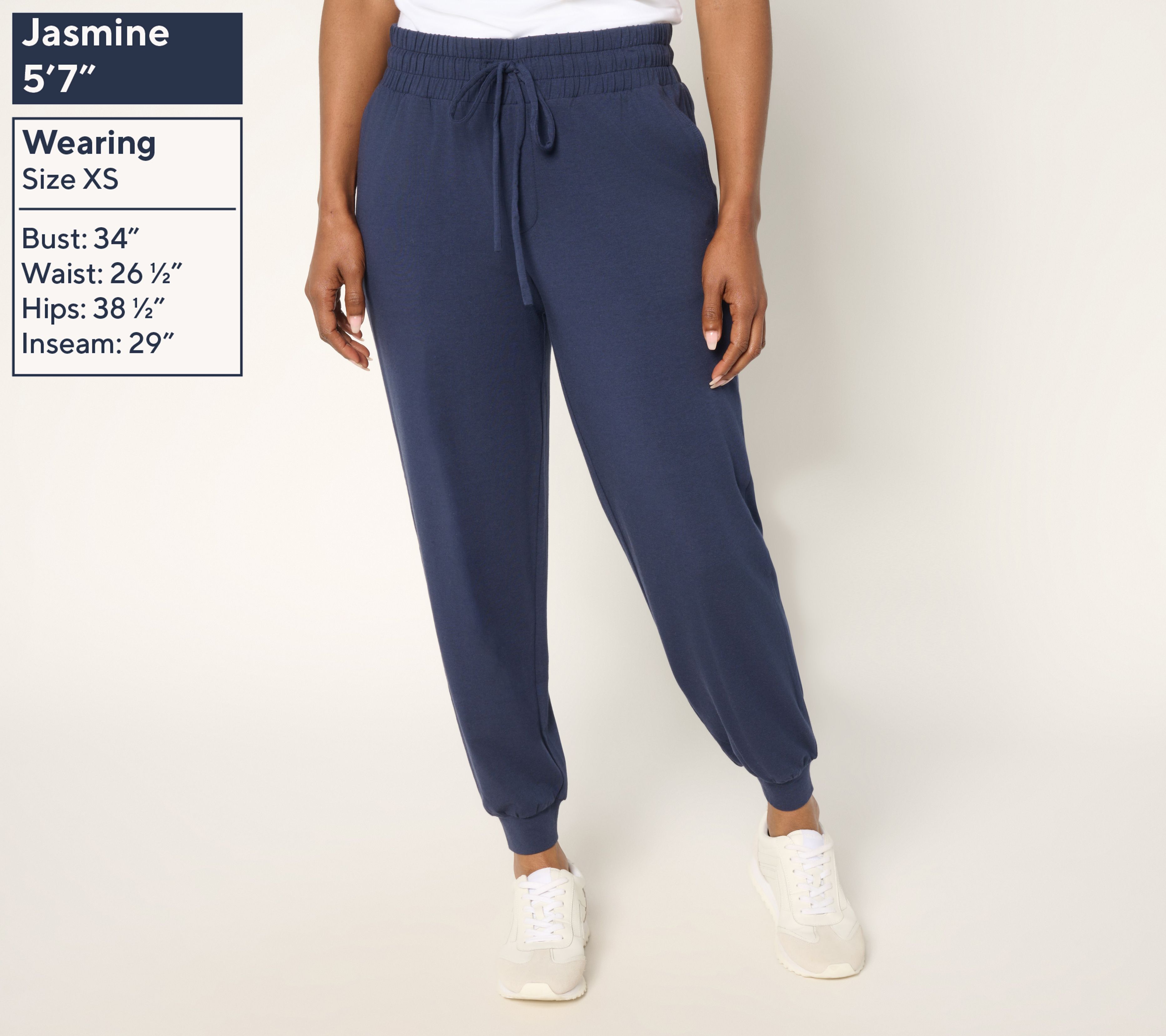 AnyBody Regular Cozy Knit 2-Pack Jogger and Full Length