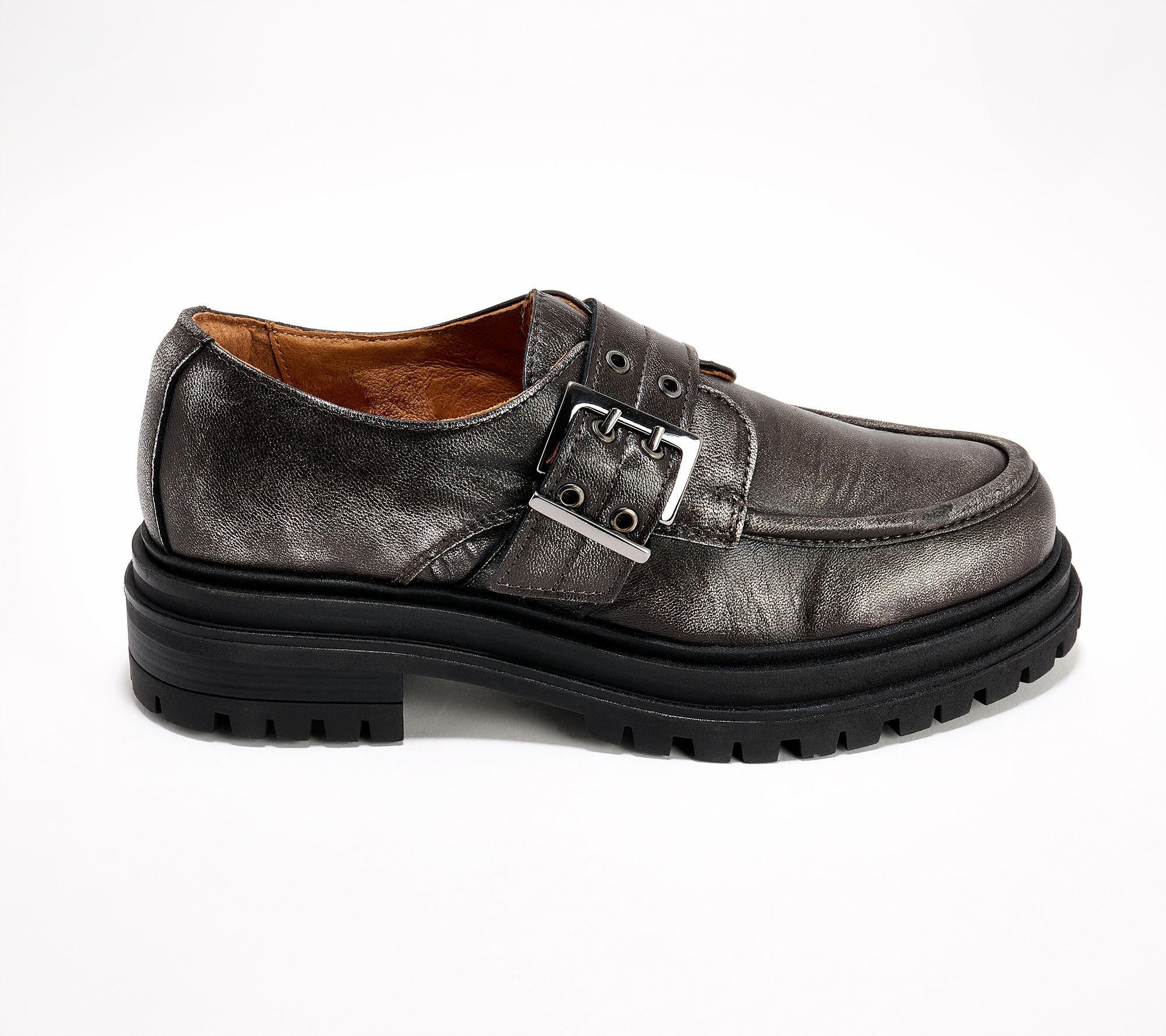 Miz Mooz Leather Adjustable Loafers - Lakelan - QVC.com