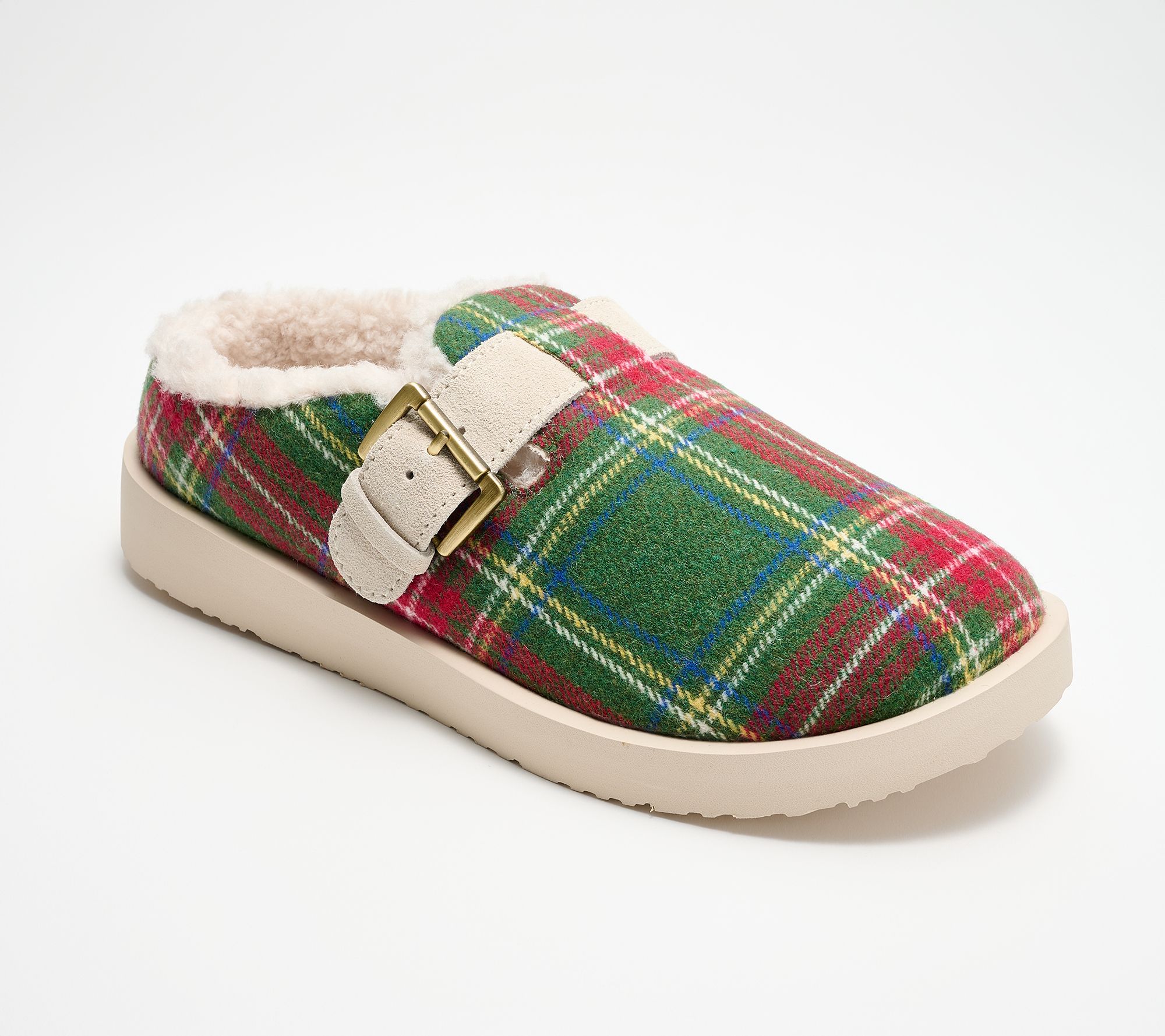 Revitalign Orthotic Cozy Suede Buckled Slipper - Aspen Gift