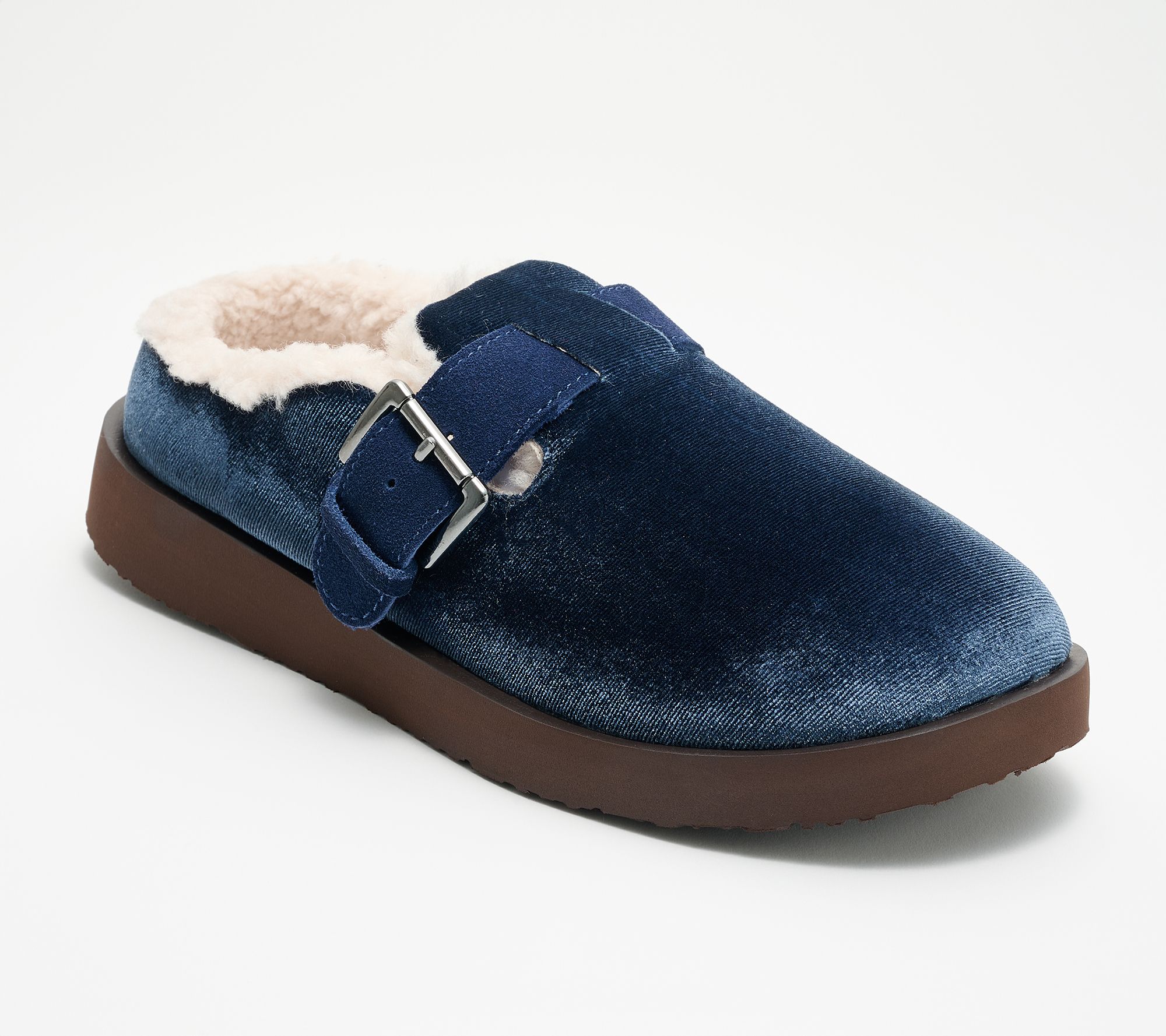 Revitalign Orthotic Cozy Suede Buckled Slipper - Aspen Gift