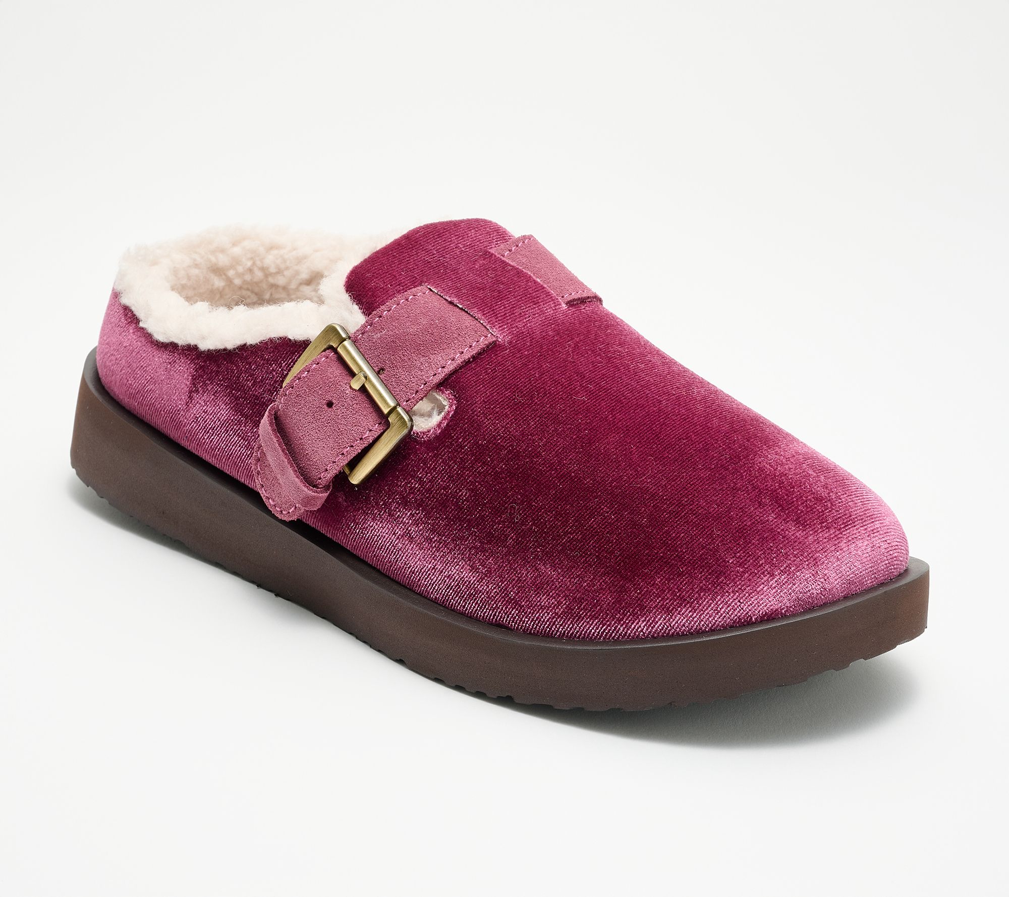 Revitalign Orthotic Cozy Suede Buckled Slipper - Aspen Gift