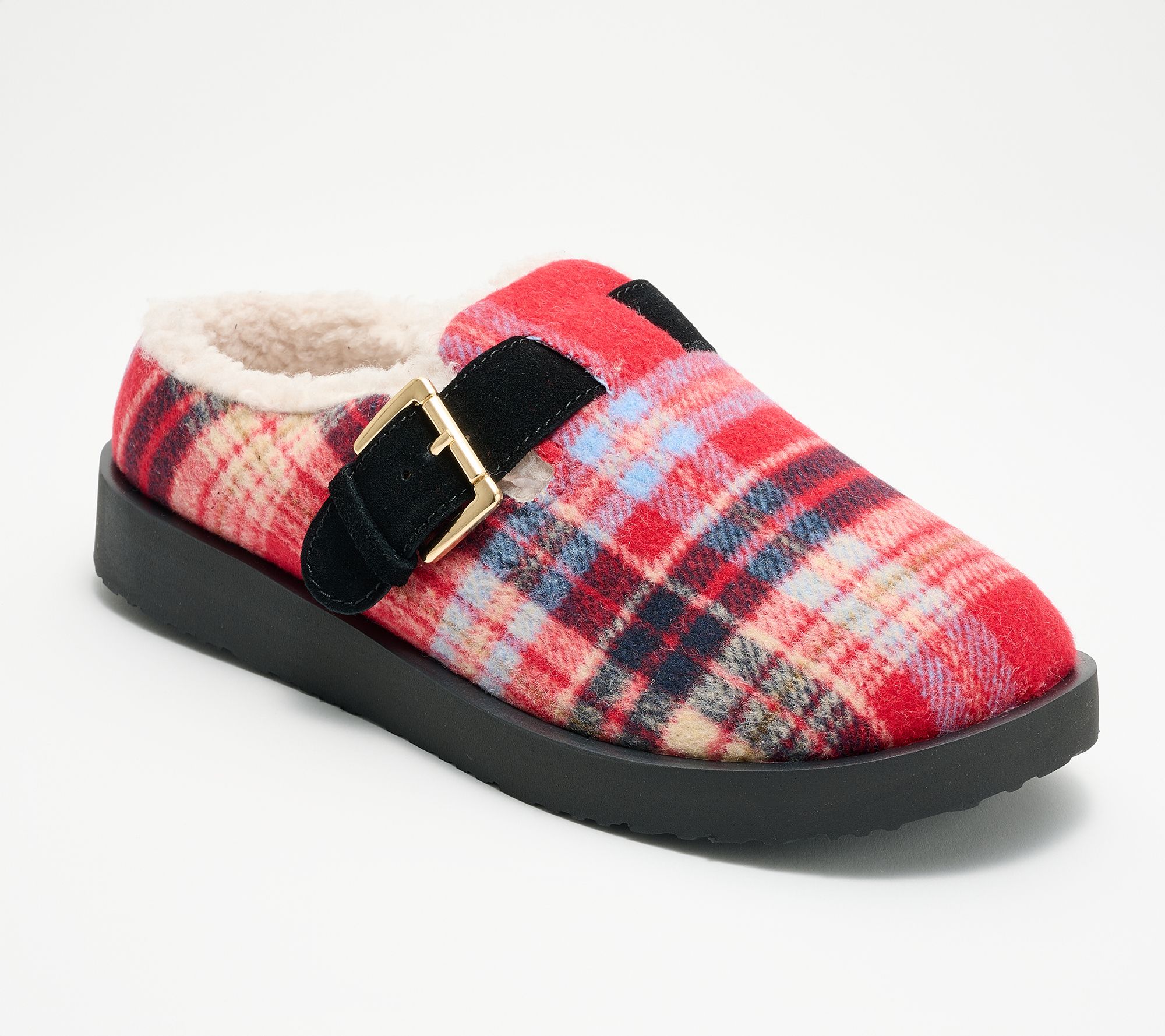 Revitalign Orthotic Cozy Suede Buckled Slipper - Aspen Gift