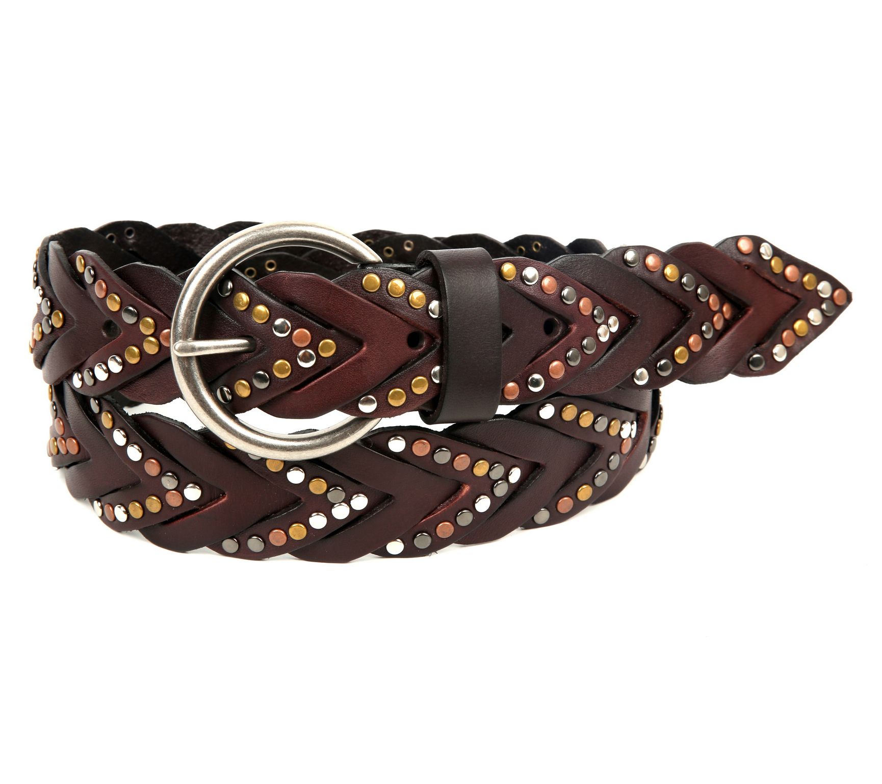Old Trend Barracuda Leather Woven Belt