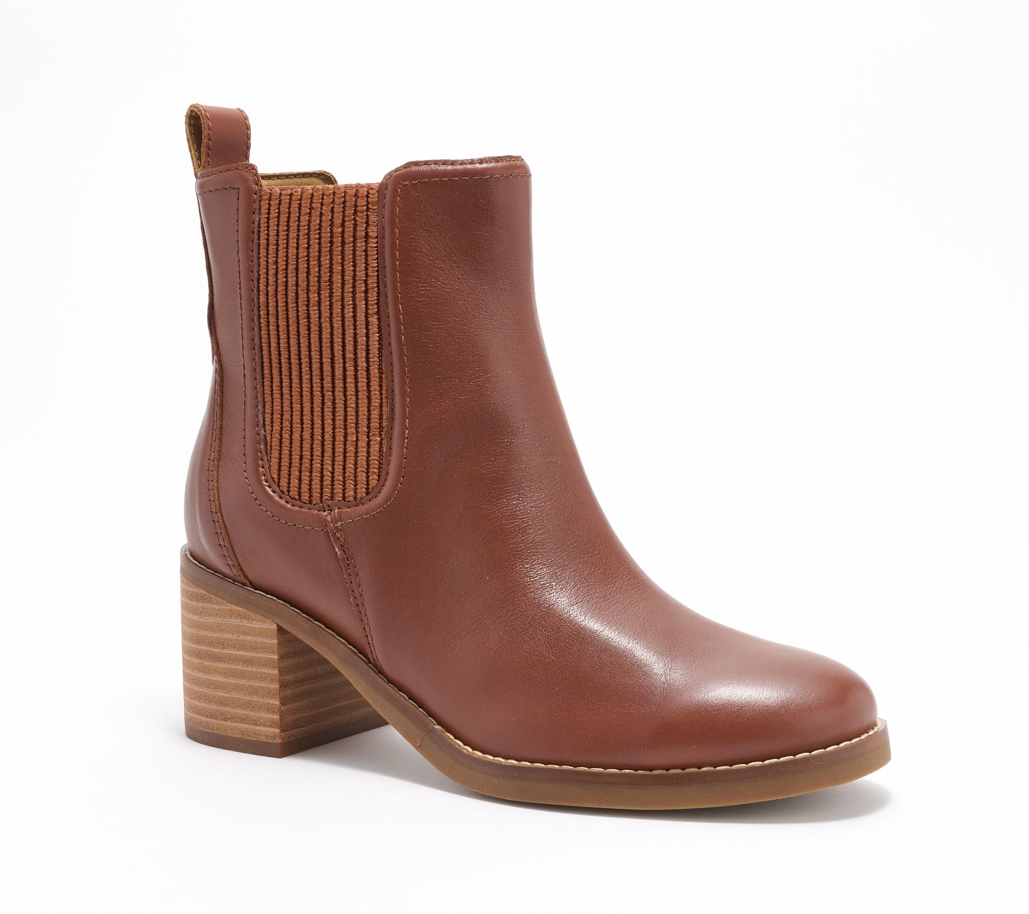 Earth Leather Zip Booties -Cassi