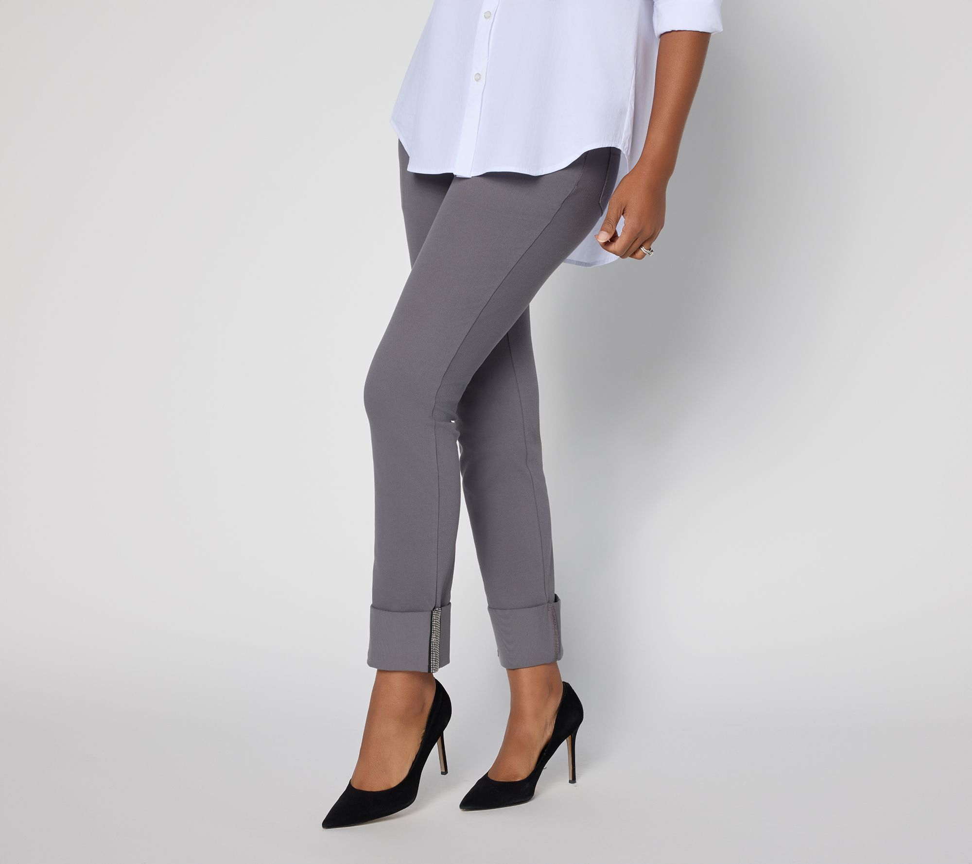 Women with Control Petite Prime Stretch Denim Ankle Pants