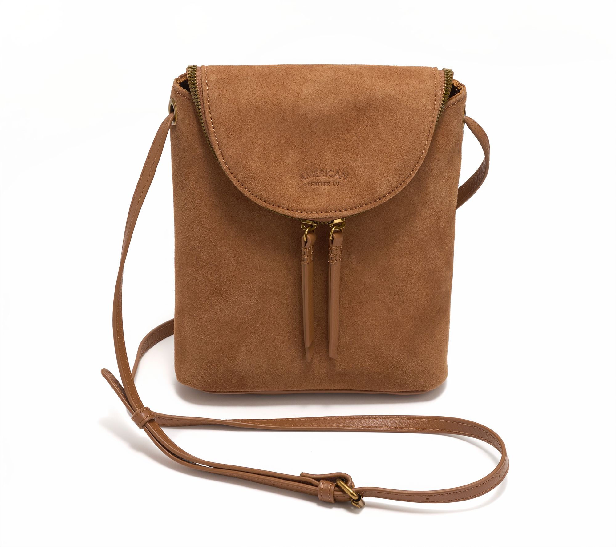 American Leather Co. Hampton Large Zip Around Crossbody