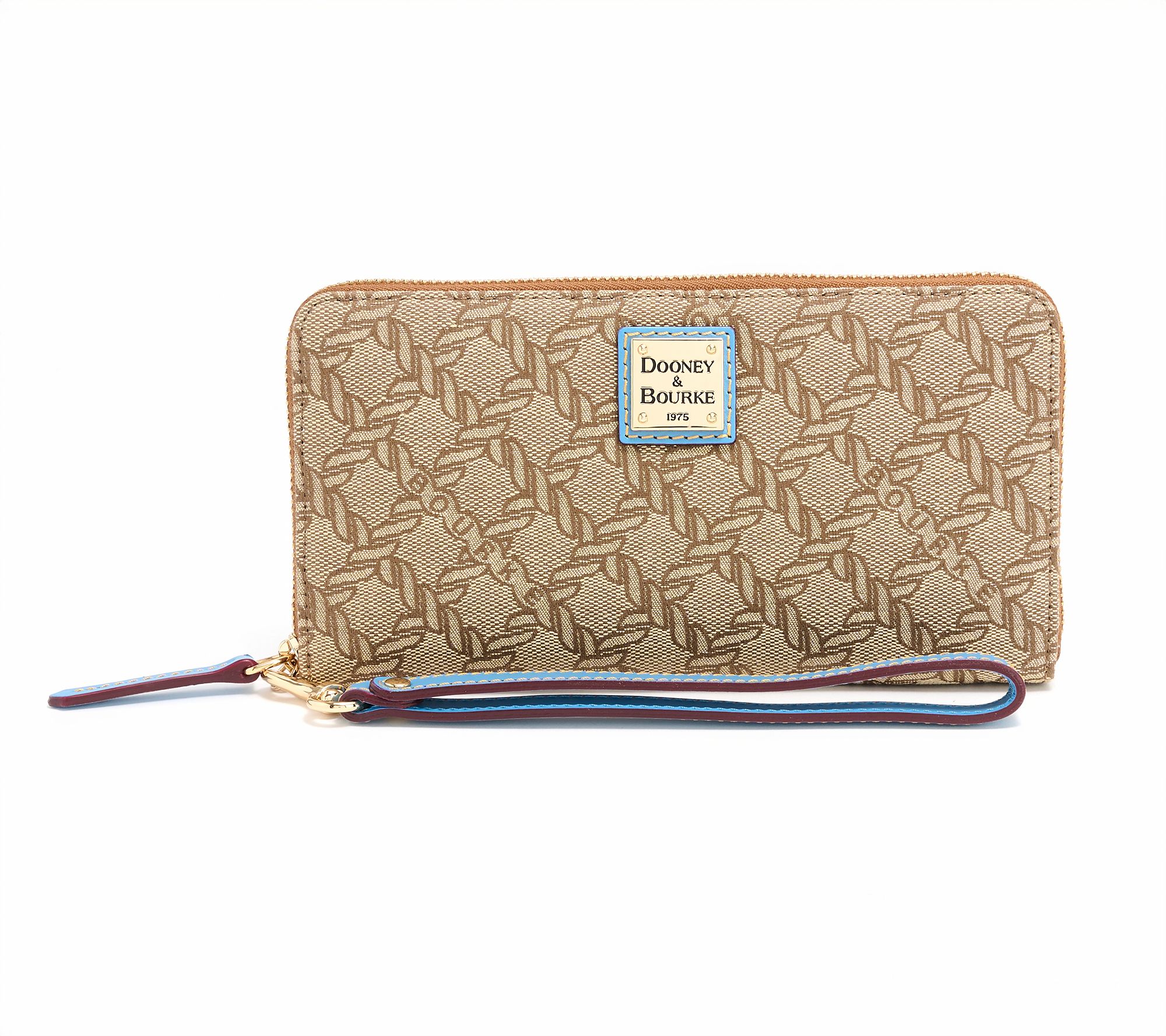 Dooney & Bourke Jacquard Maritime Large Zip Around Wristlet