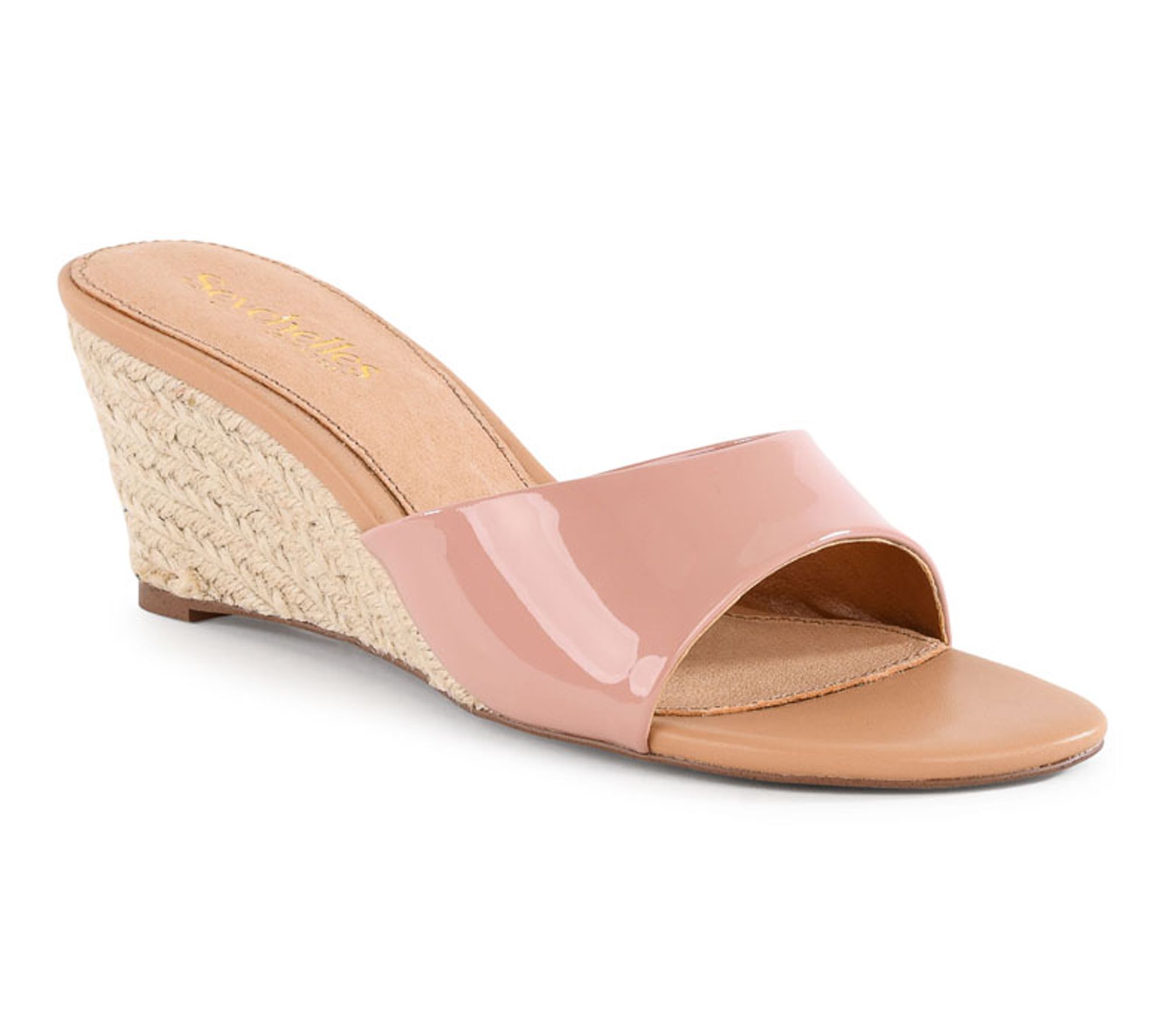 Seychelles Leather/Lucite Espadrille Wedges - Just Like That