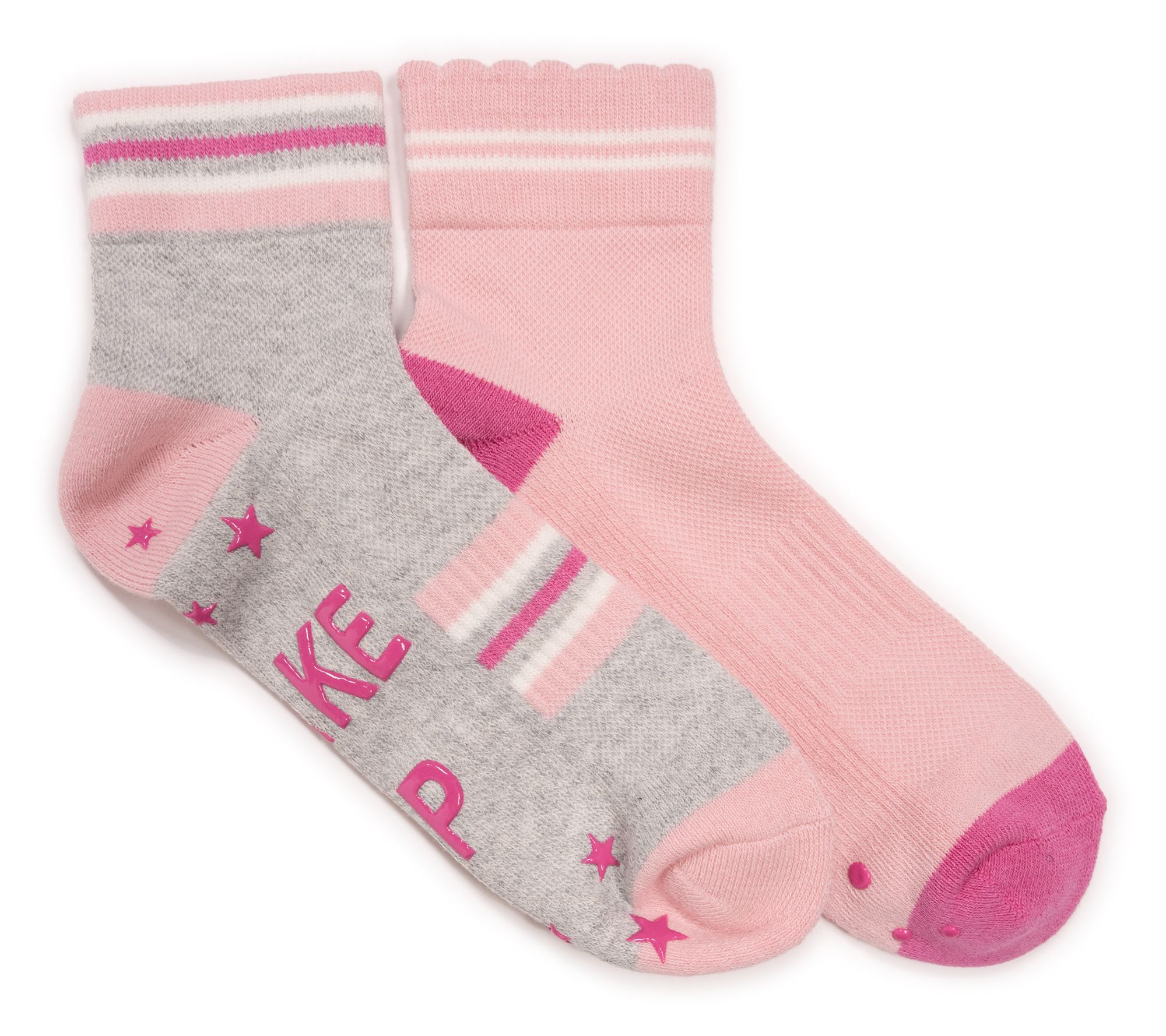 MUK LUKS Women's Set of 2 Quarter Crew Compression Studio Sock