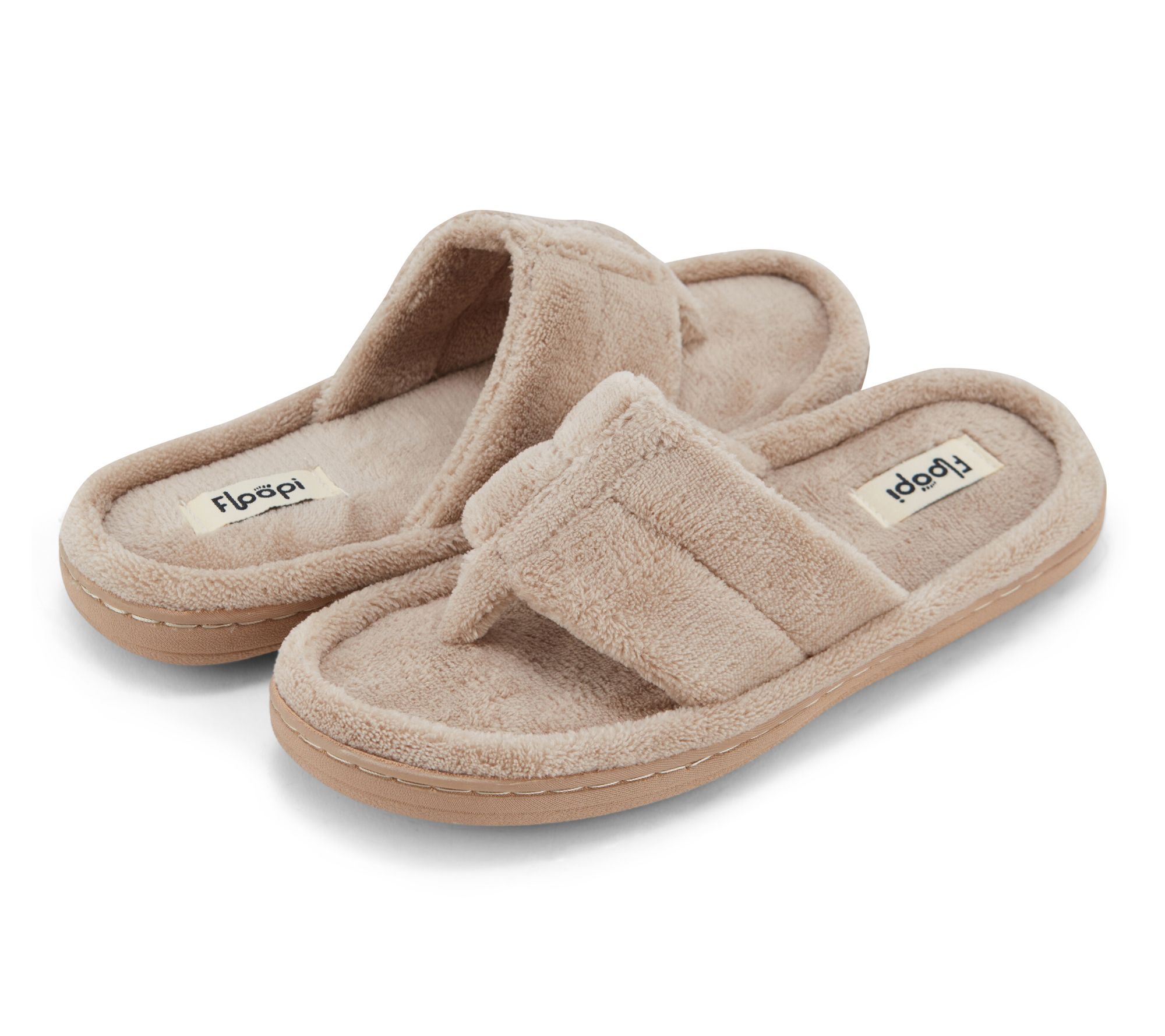 Floopi Women's Soft French Terry Thong Slipper