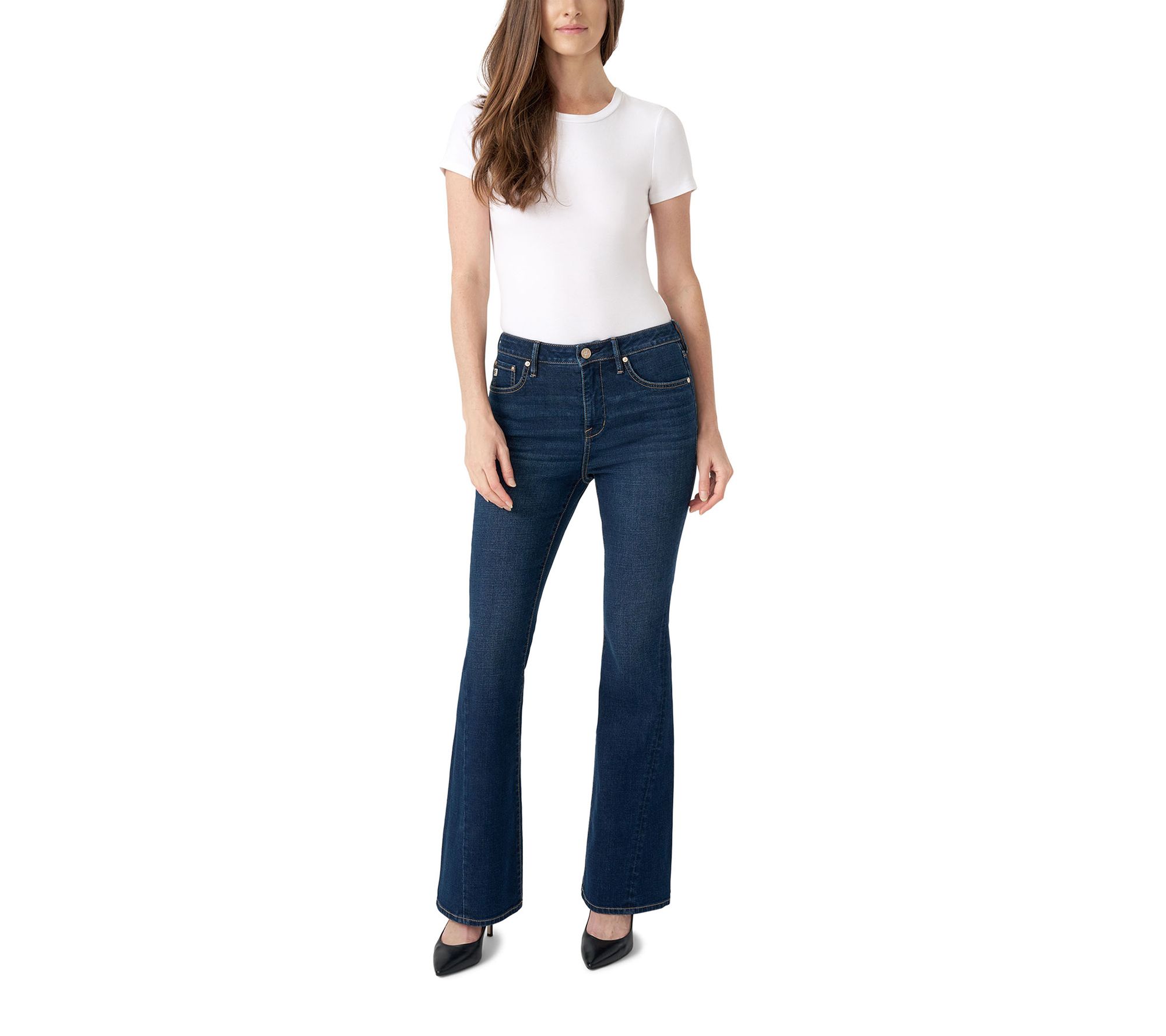 Seven7 Side Gusset Flare Leg High Waist Jean
