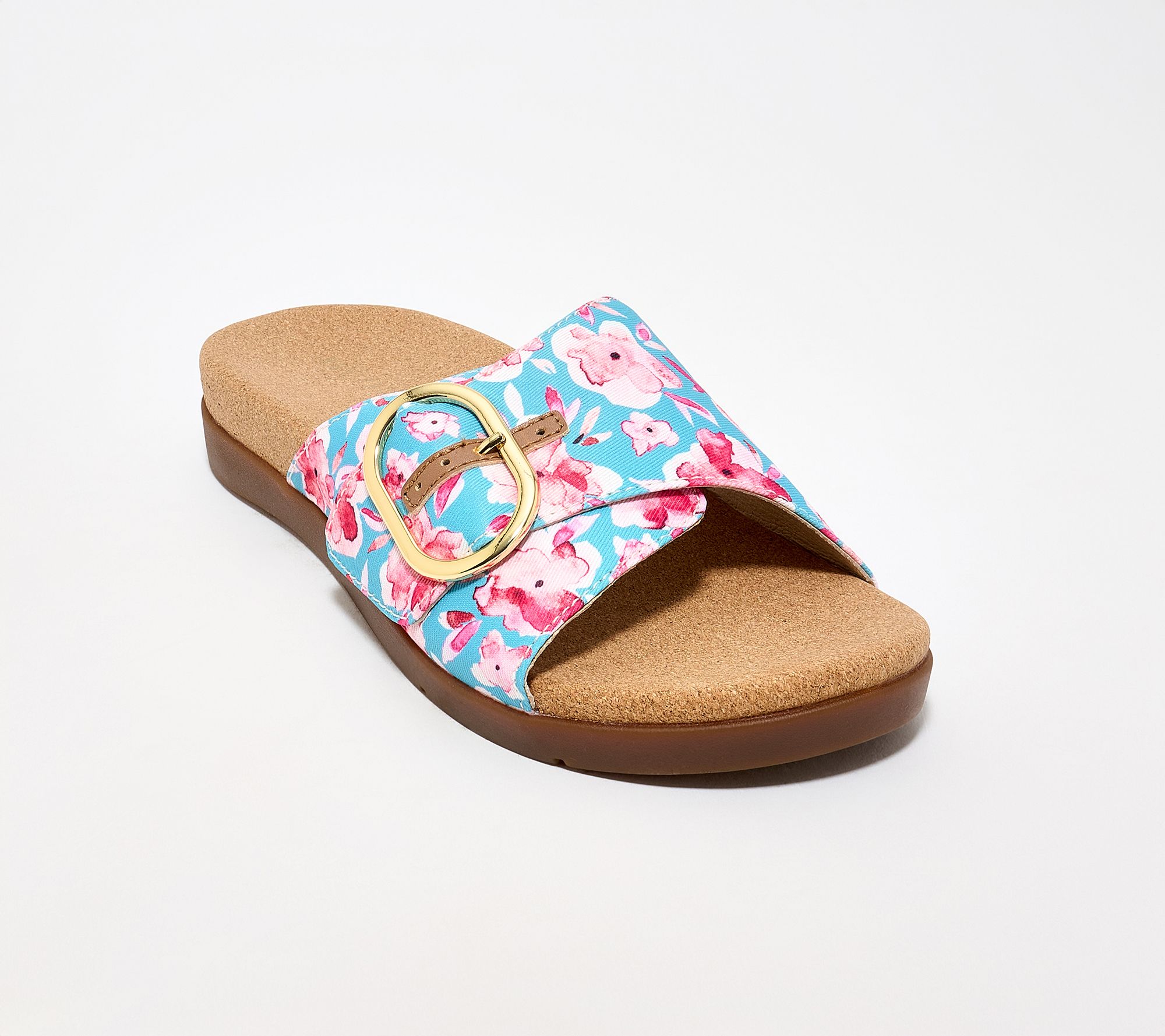 Revitalign Orthotic Floral Adjustable Slides -Elena