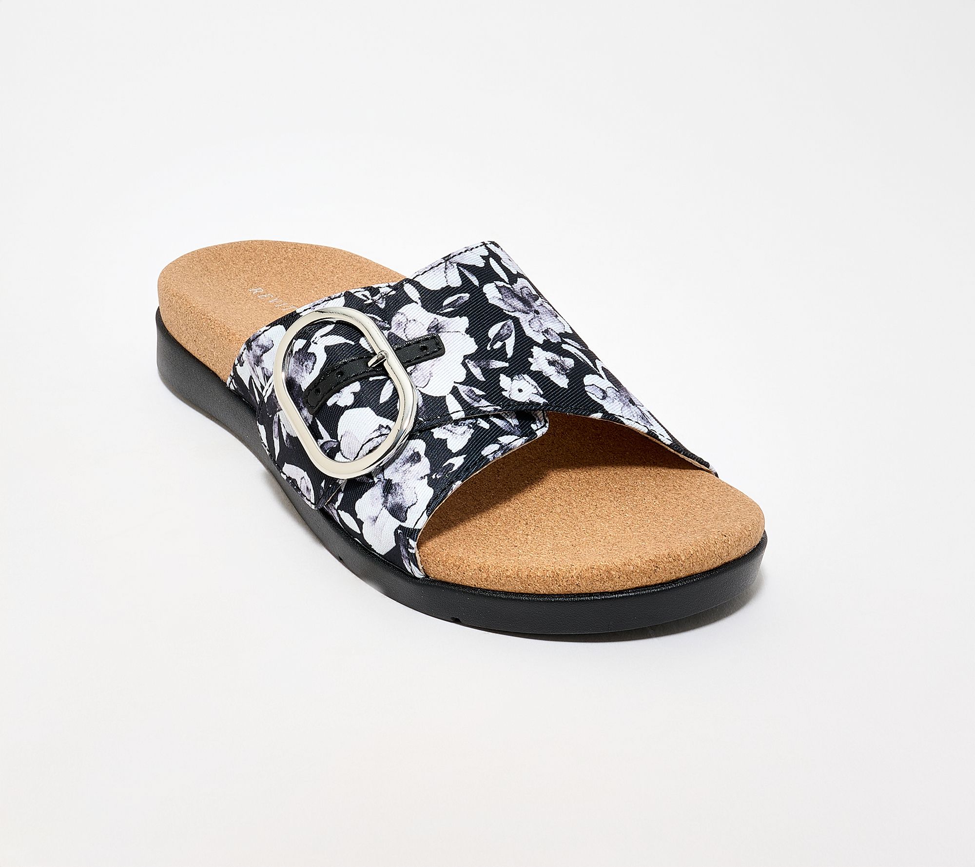 Revitalign Orthotic Floral Adjustable Slides -Elena