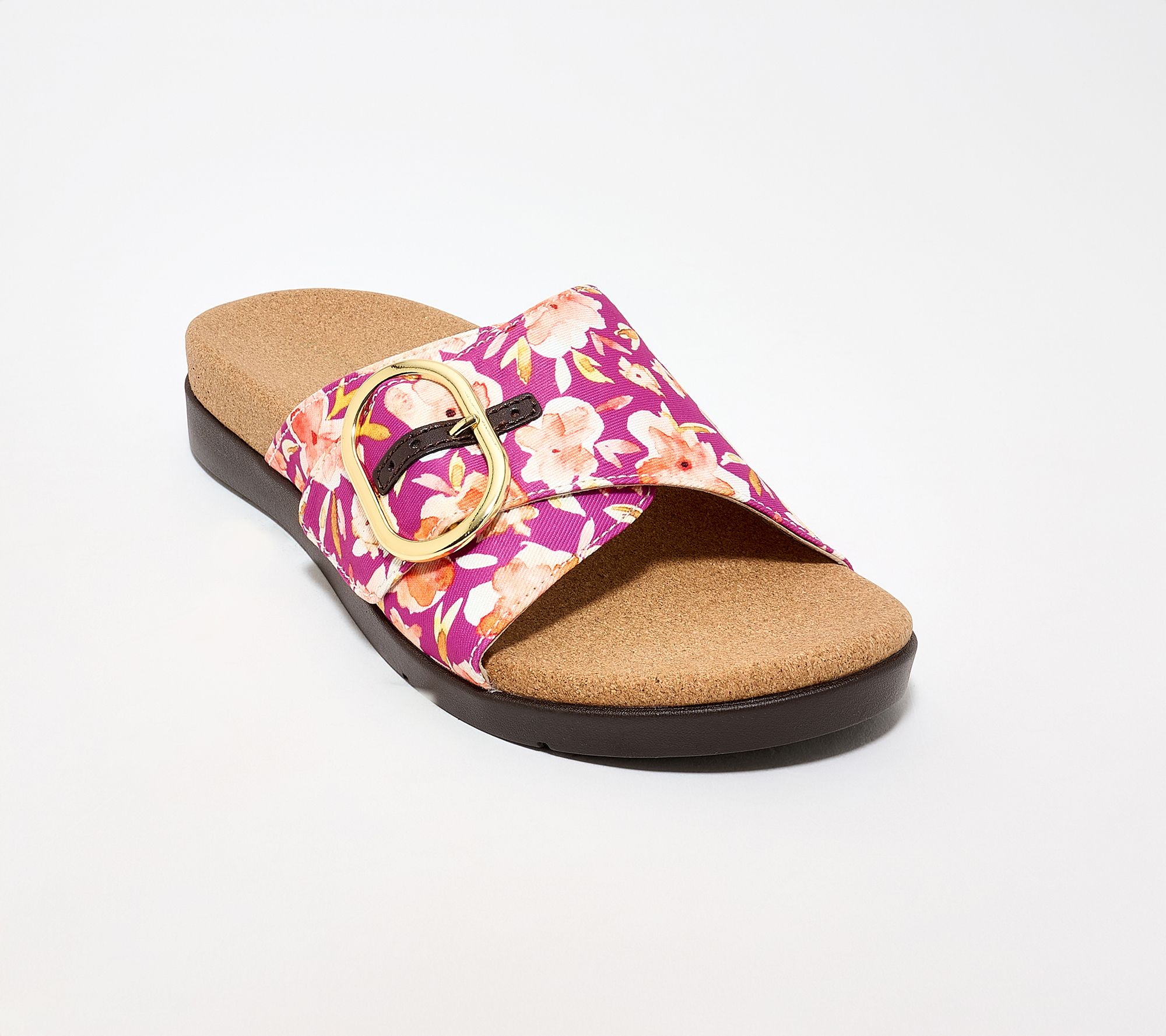 Revitalign Orthotic Floral Adjustable Slides -Elena