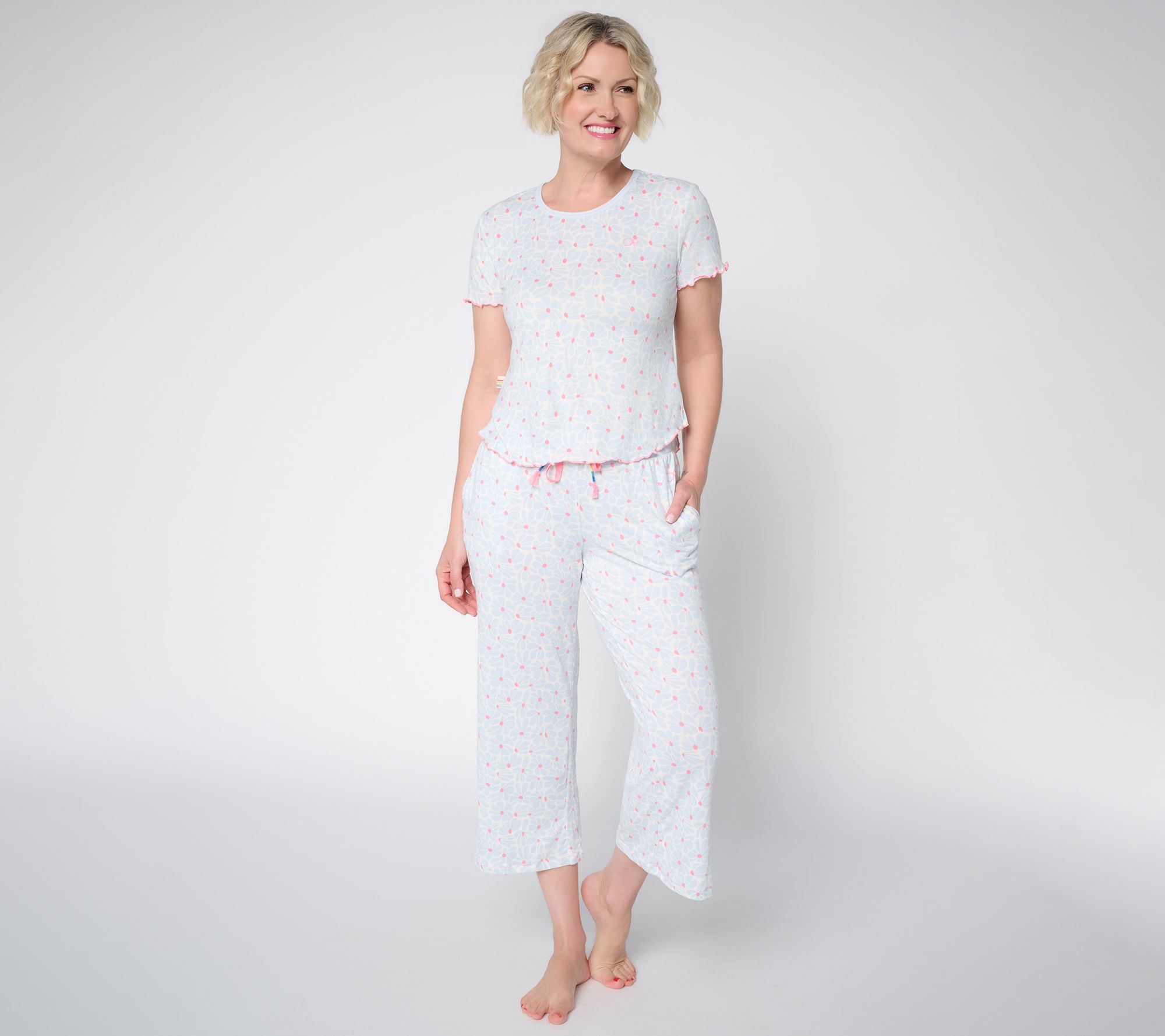 Ocean Pacific Brushed Knit Short Sleeve Pajama Set