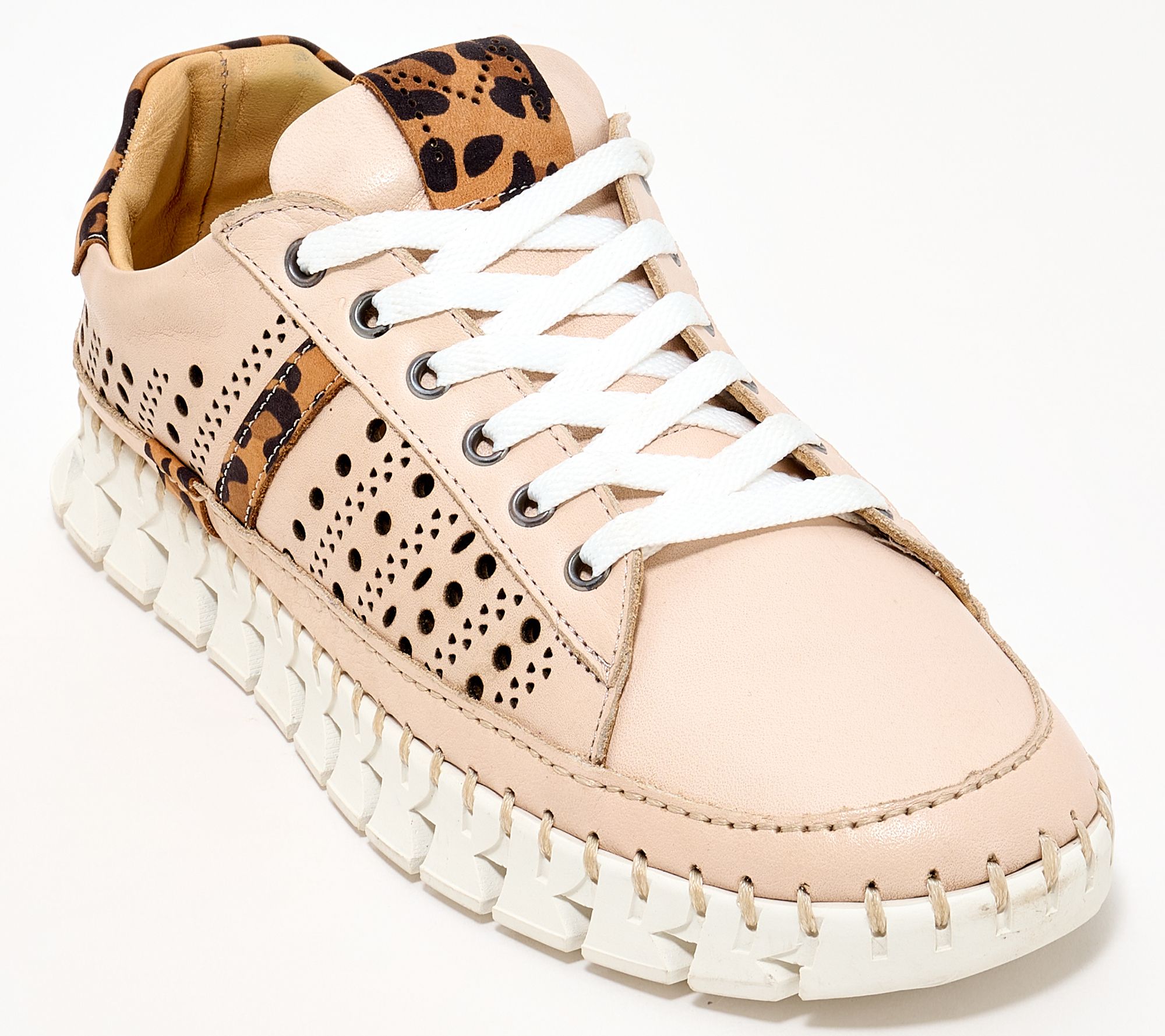 Miz Mooz Leather Perforated Sneakers - Mila